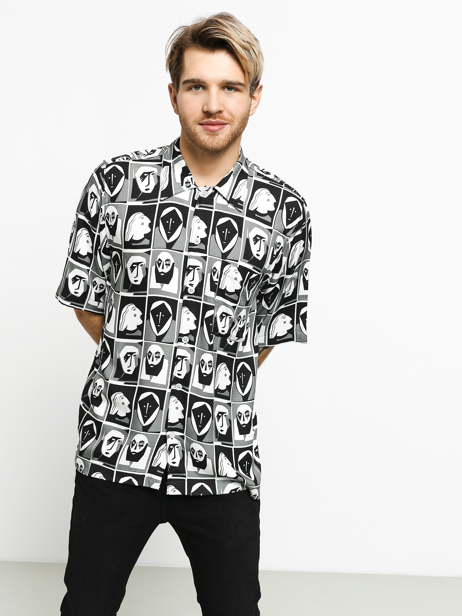 Košile Polar Skate Selfie Art (black)