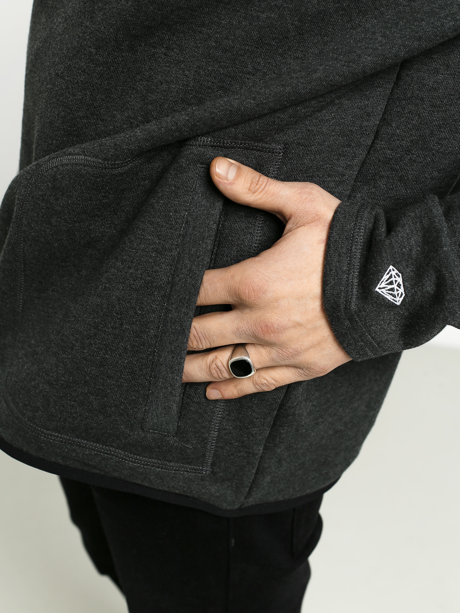 Mikina Diamond Supply Co. Leeway ZHD (black)