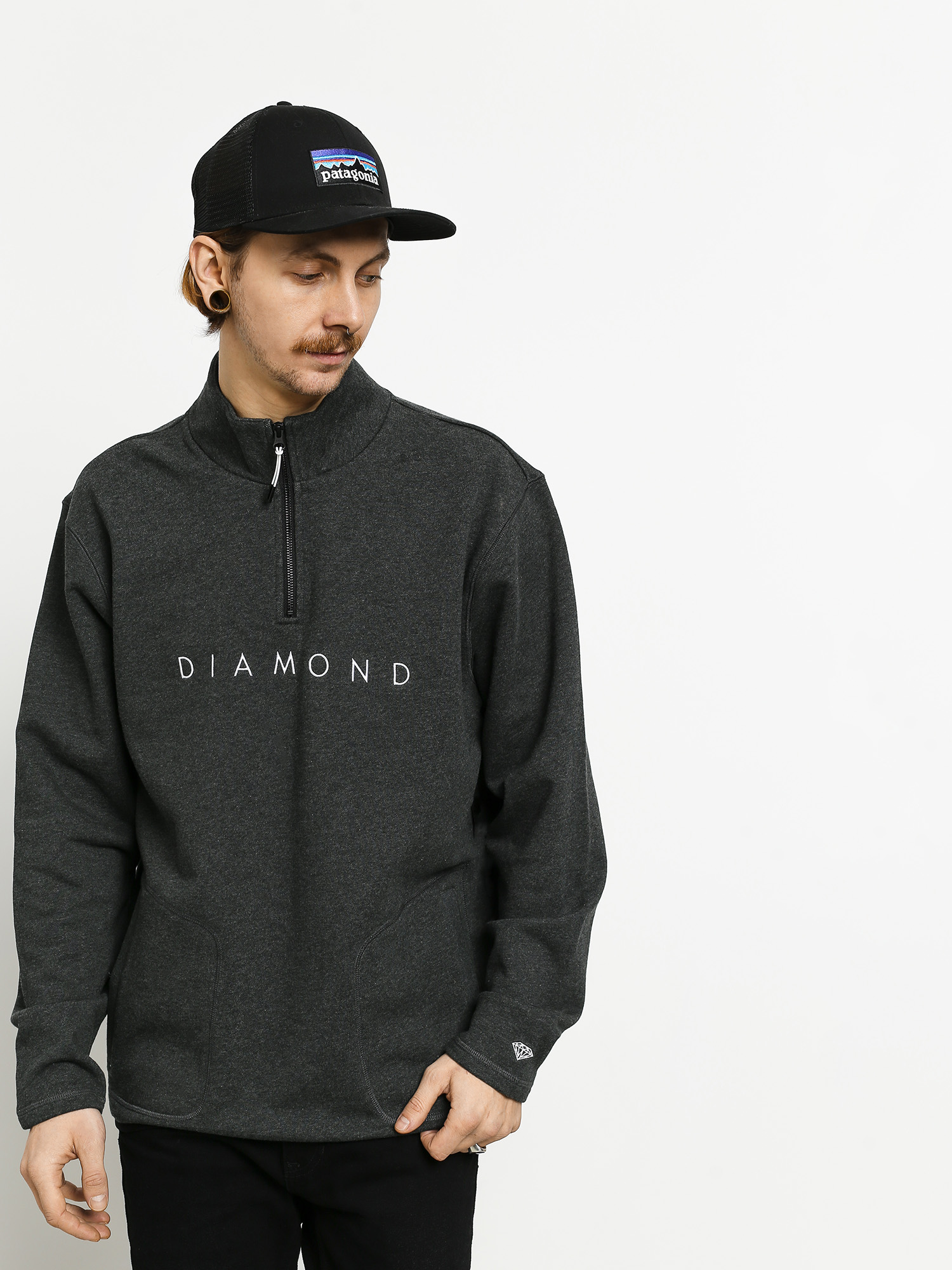 Mikina Diamond Supply Co. Leeway ZHD (black)