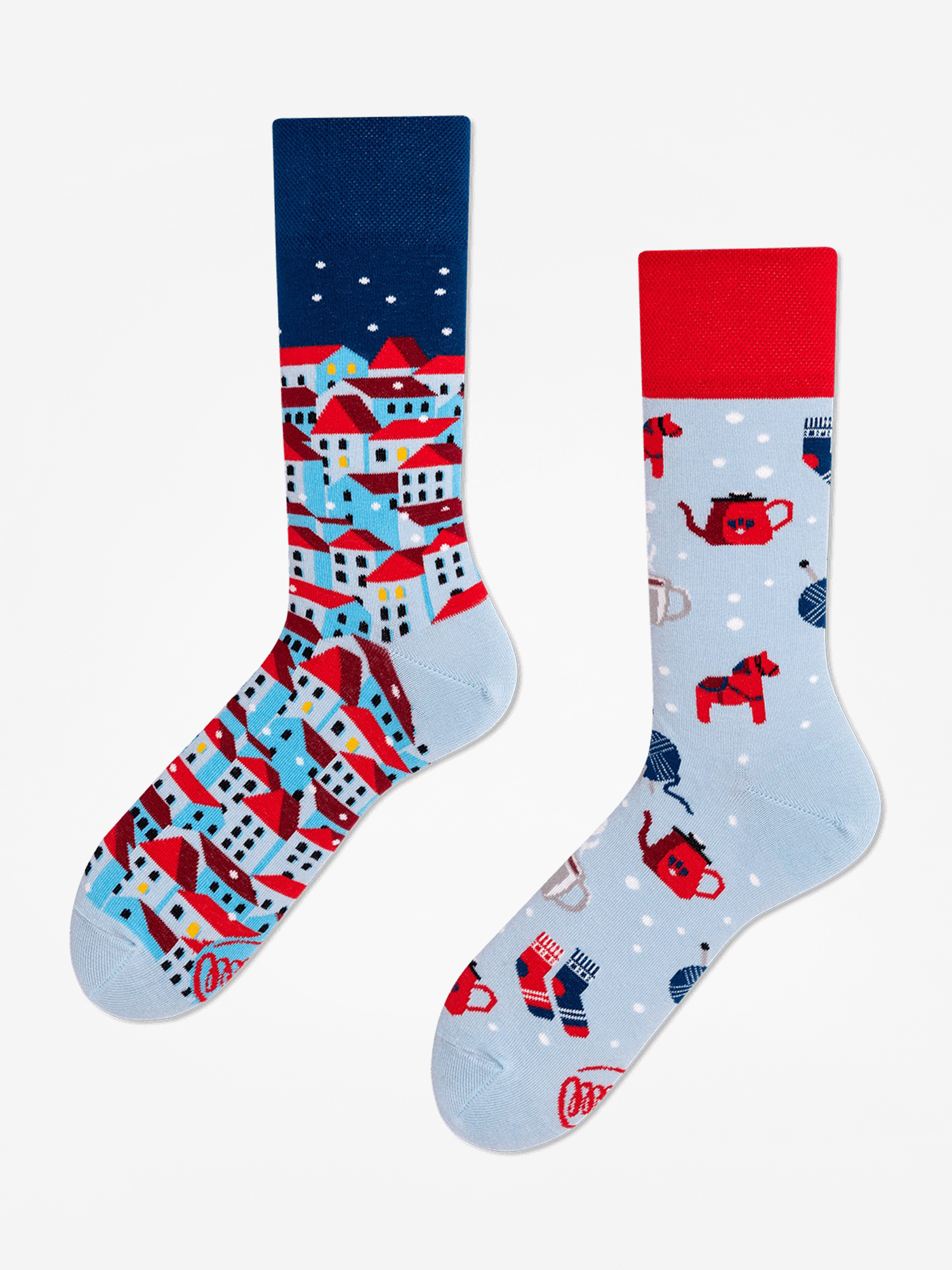 Ponožky Many Mornings Hygge (navy/red/light blue)
