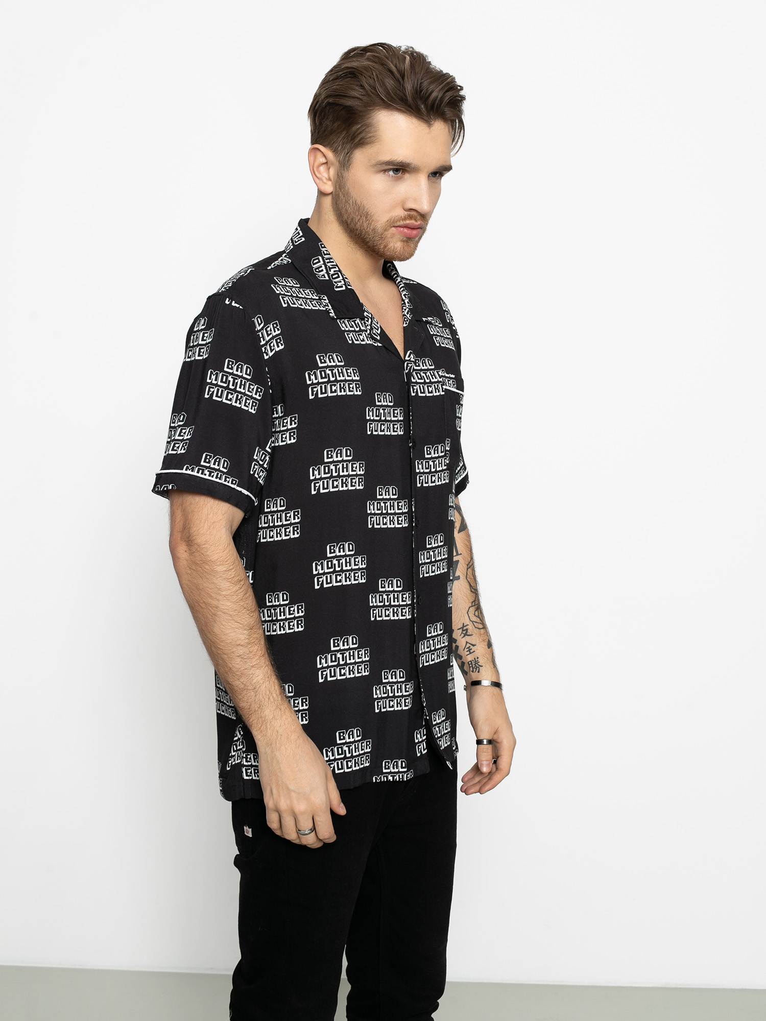 Košile HUF Pulp Fiction Bad Mother Fucker (black)