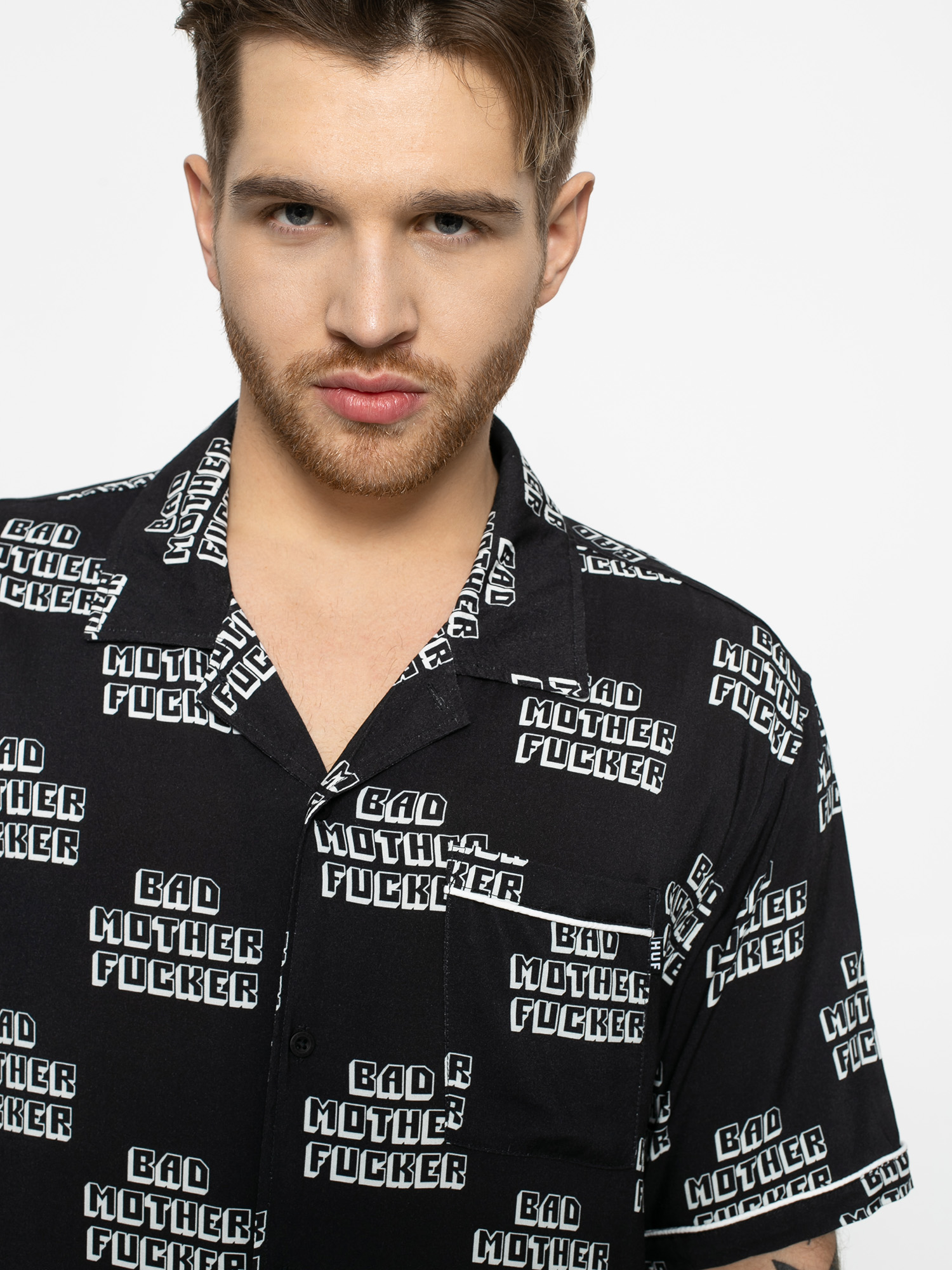 Košile HUF Pulp Fiction Bad Mother Fucker (black)