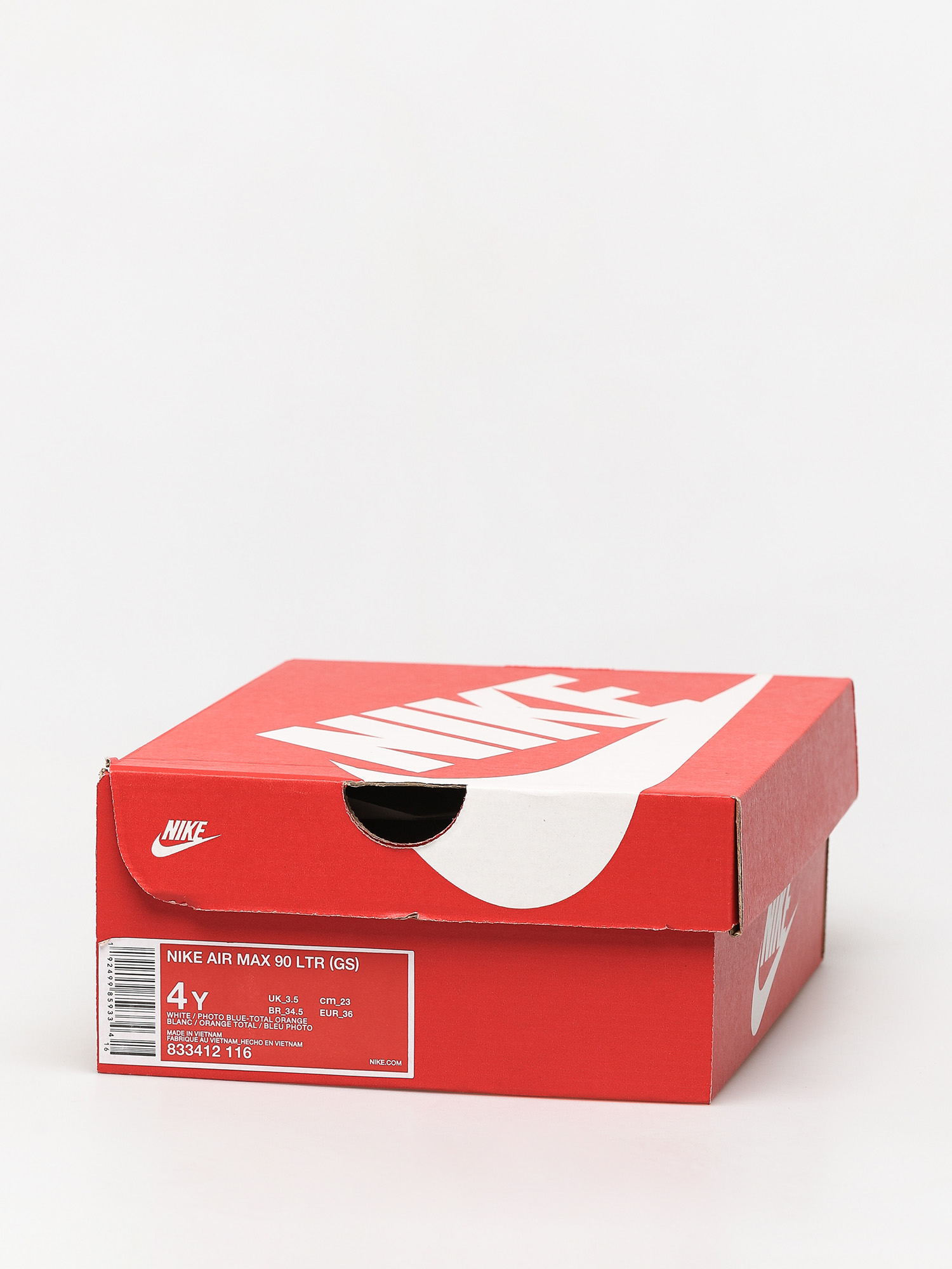 Boty Nike Air Max 90 Ltr Gs (white/photo blue total orange)