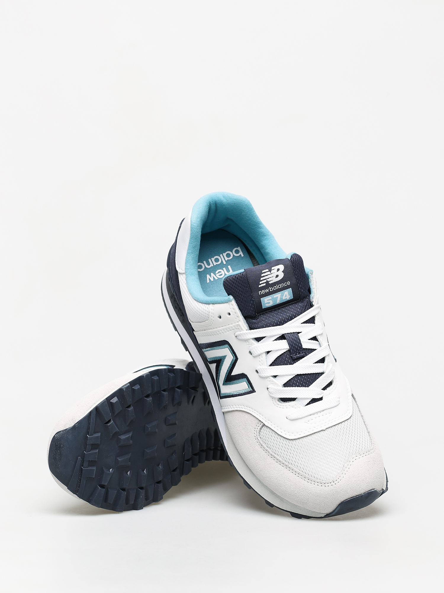 new balance white navy