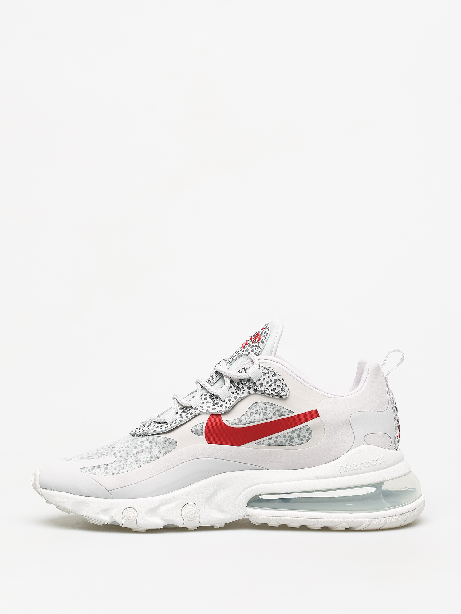 air max 270 react neutral grey university red