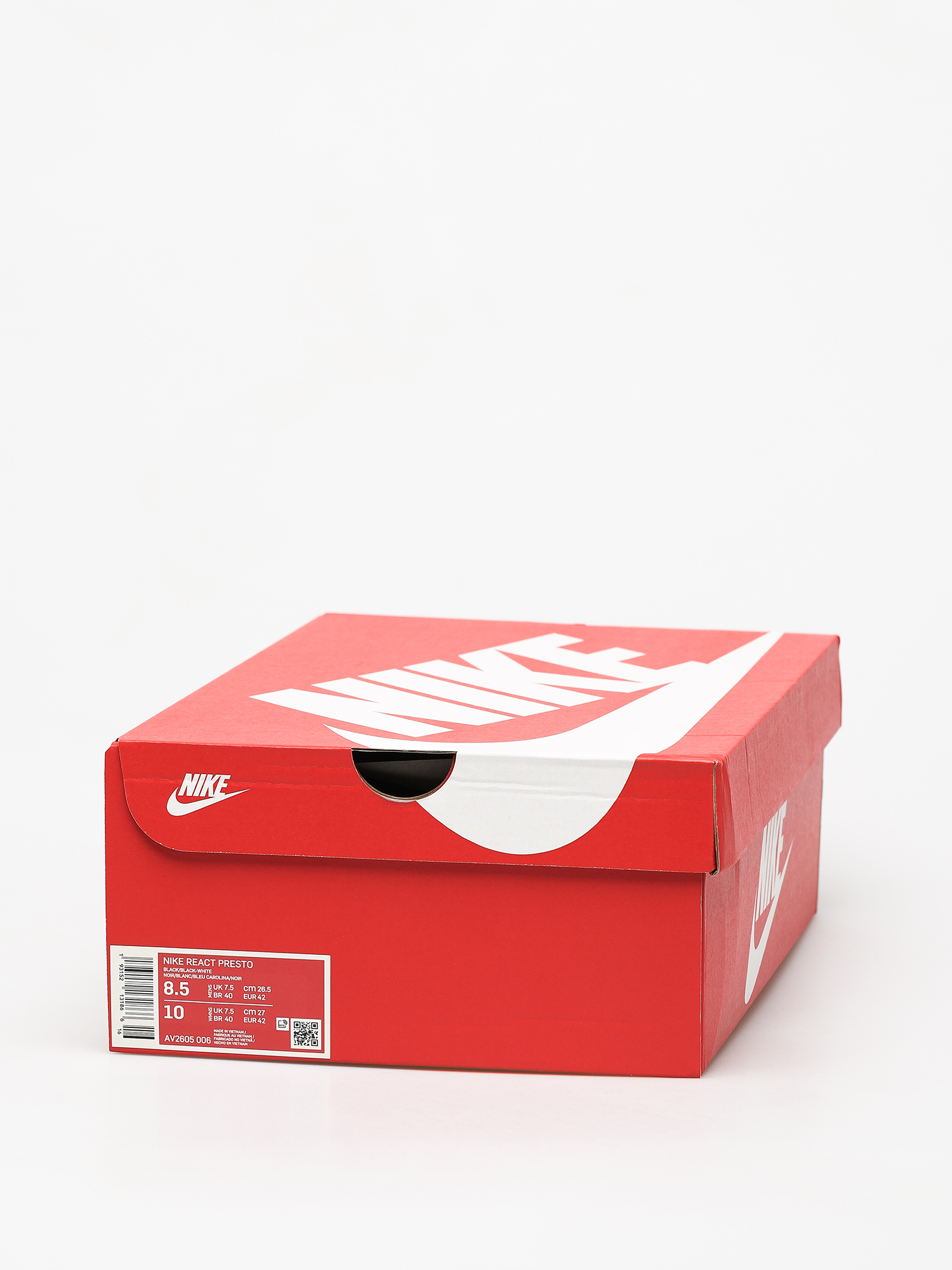 Boty Nike React Presto (black/black white university blue)