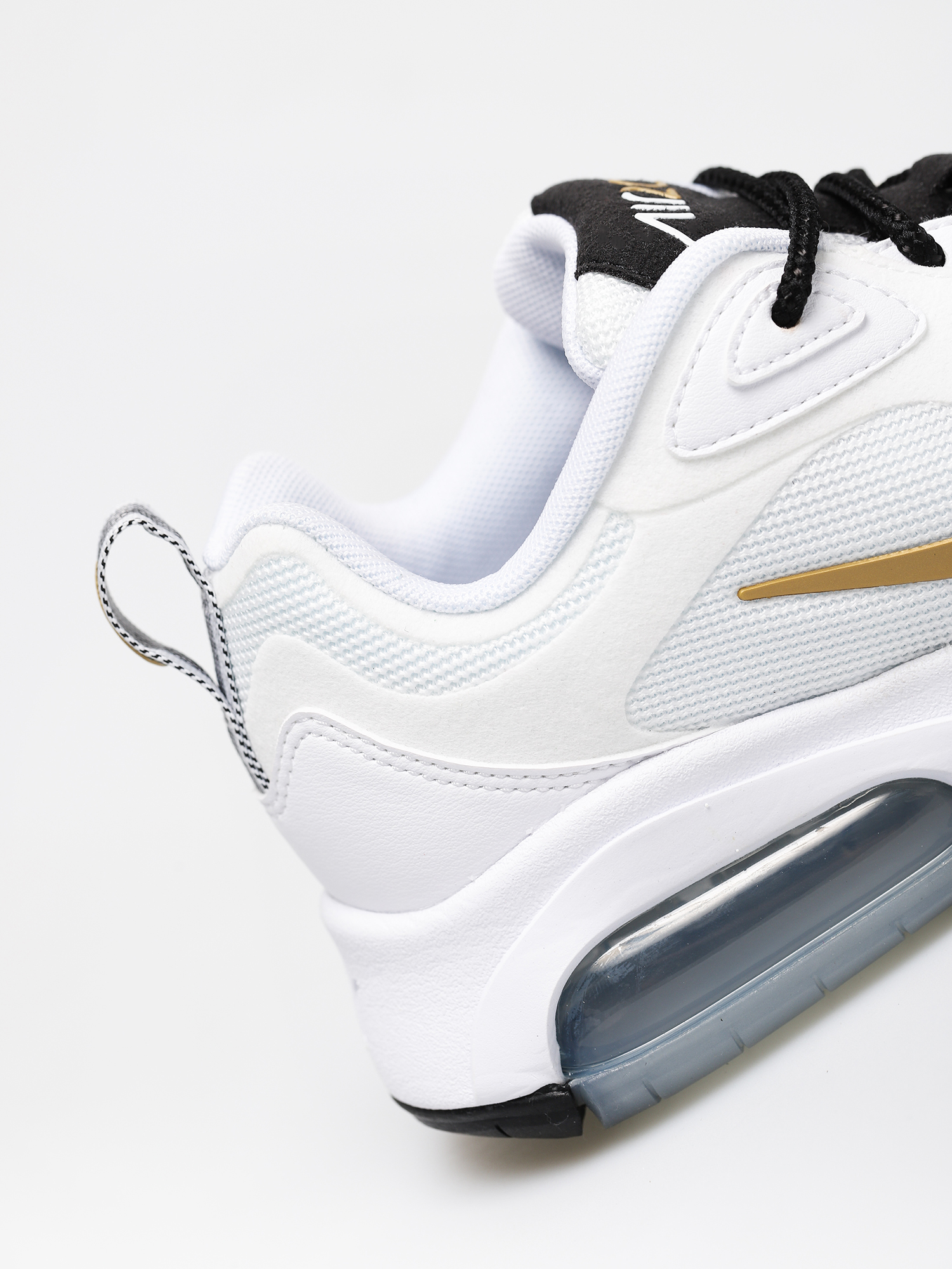 air max 200 gold and white