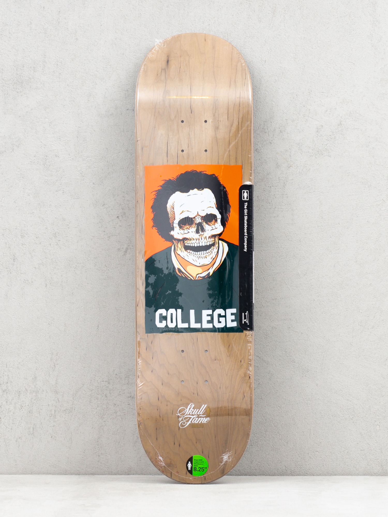 Deska Girl Skateboard Malto Skull Of Fame (brown)