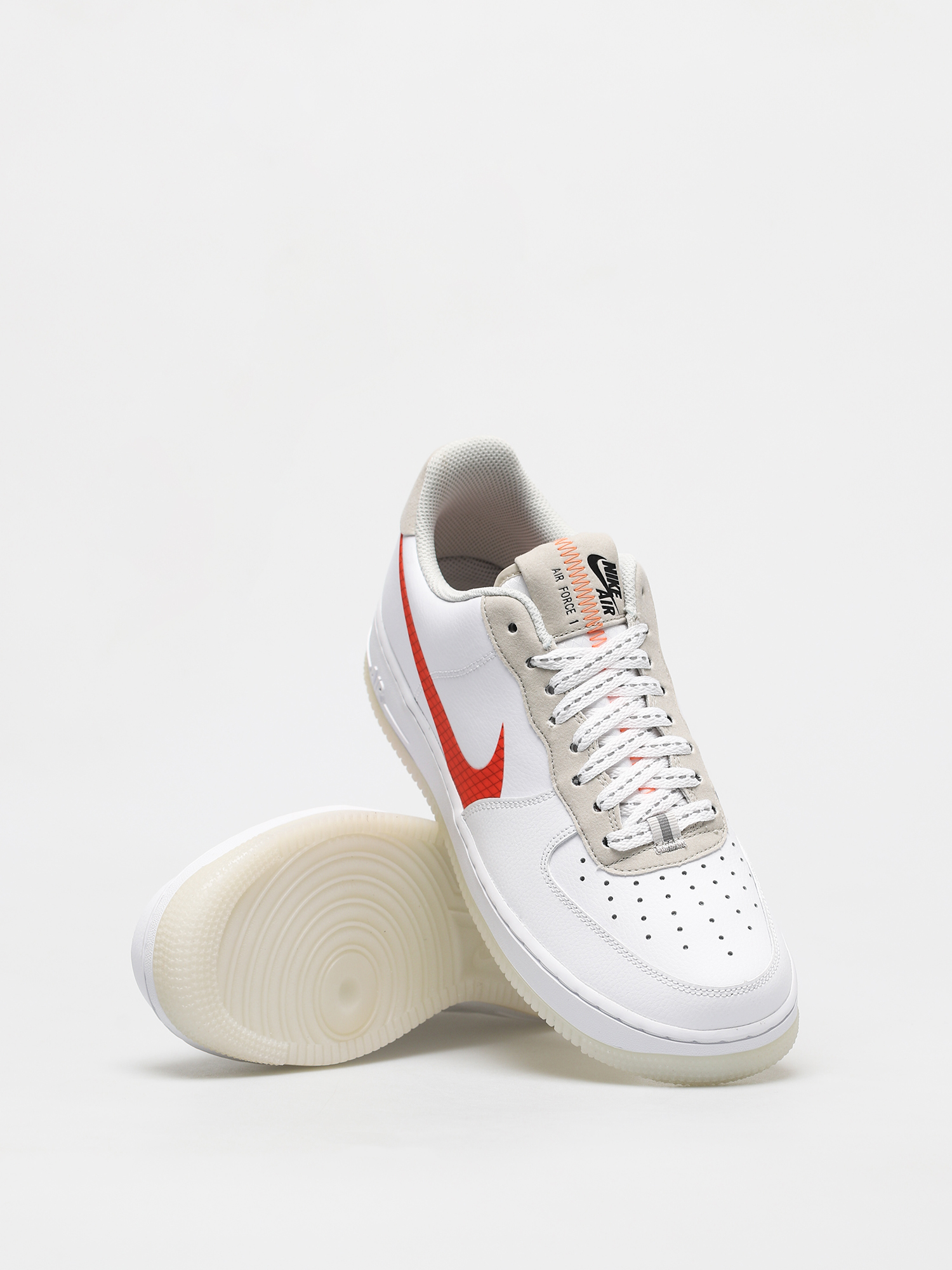 Boty Nike Air Force 1 07 Lv8 (white/total orange summit white black)