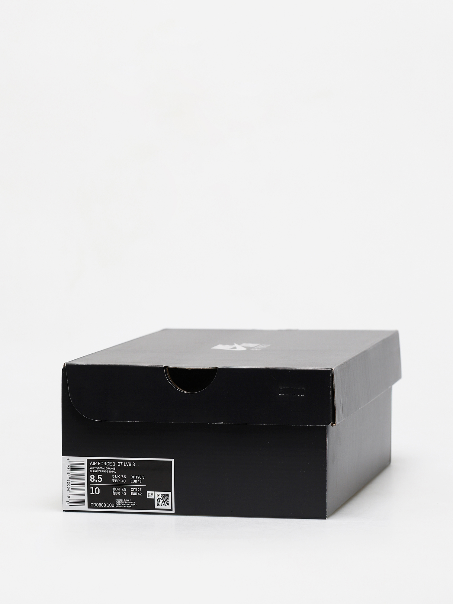 Boty Nike Air Force 1 07 Lv8 (white/total orange summit white black)