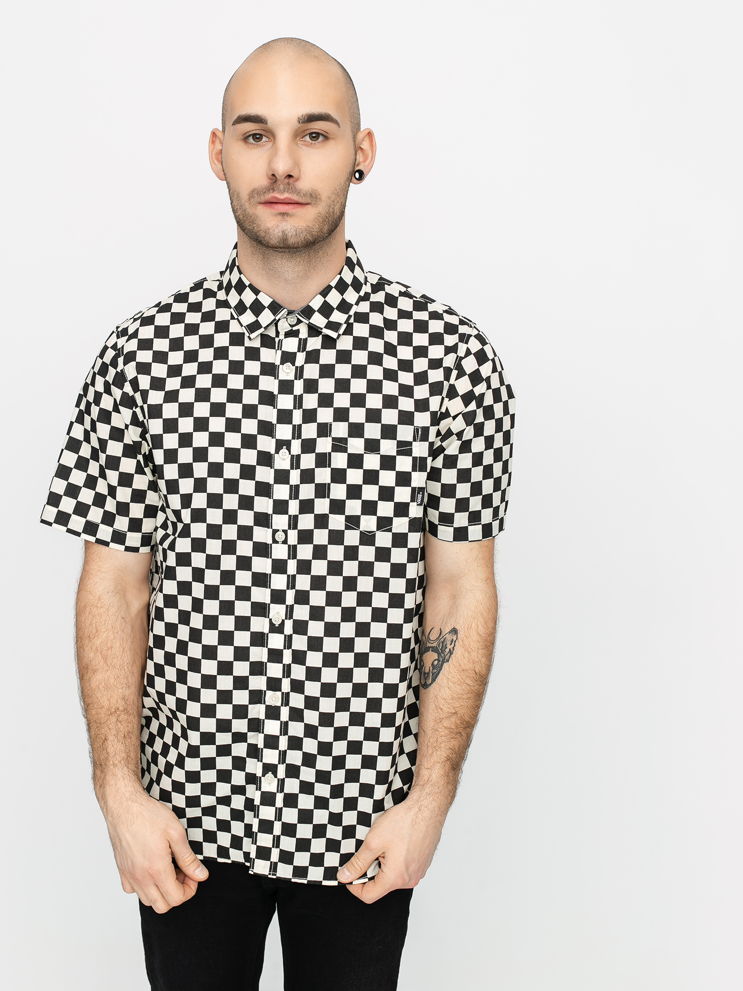 Košile Vans Cypress Checker (black/whitecaps)