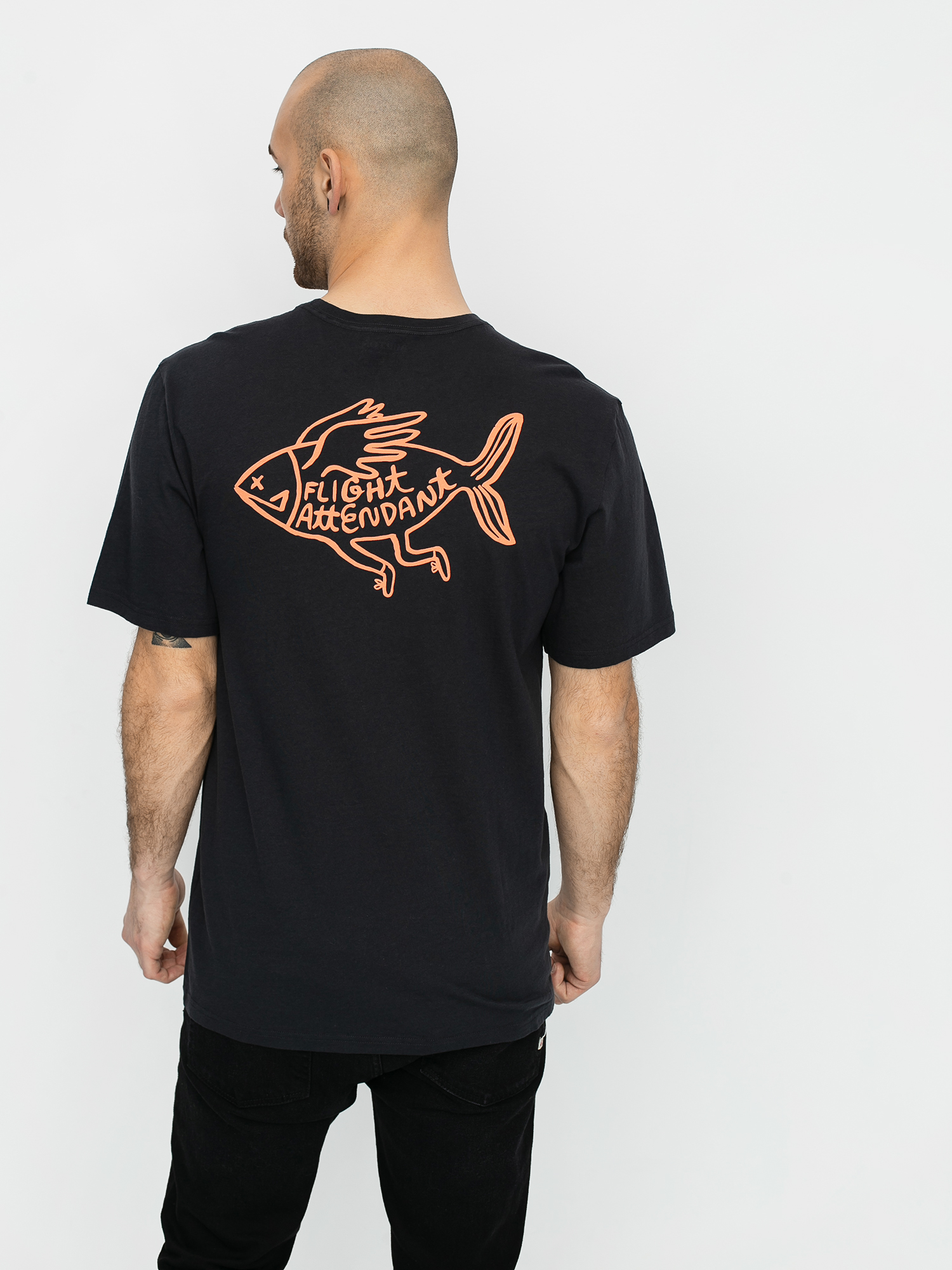 Tričko Burton Flight Attendant (true black)