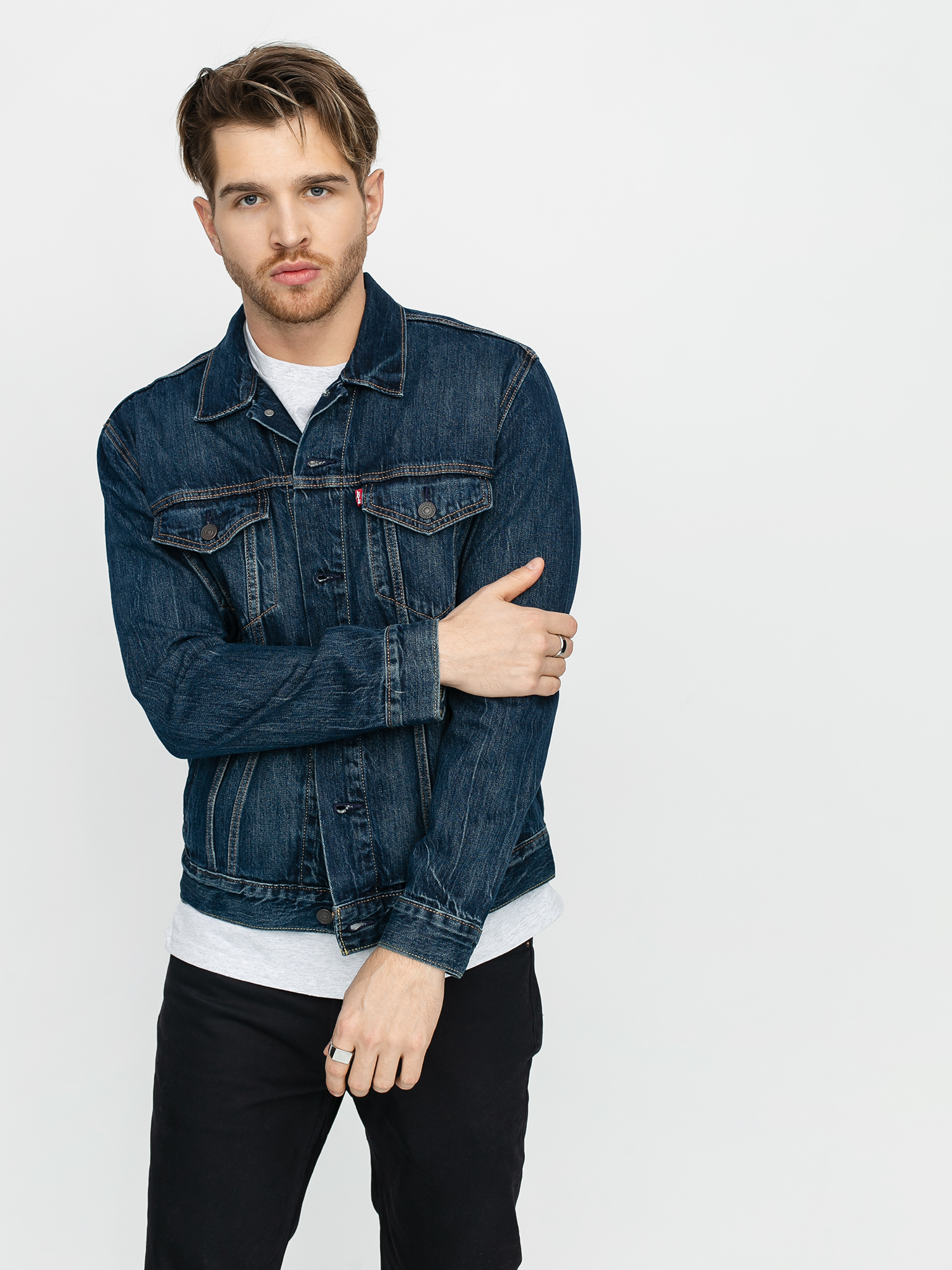 Bunda Levi's® The Trucker Palmer (med indigo/worn in)