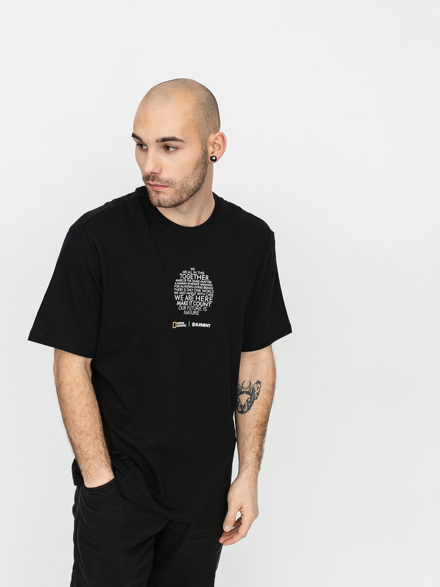 Tričko Element Manifesto (flint black)