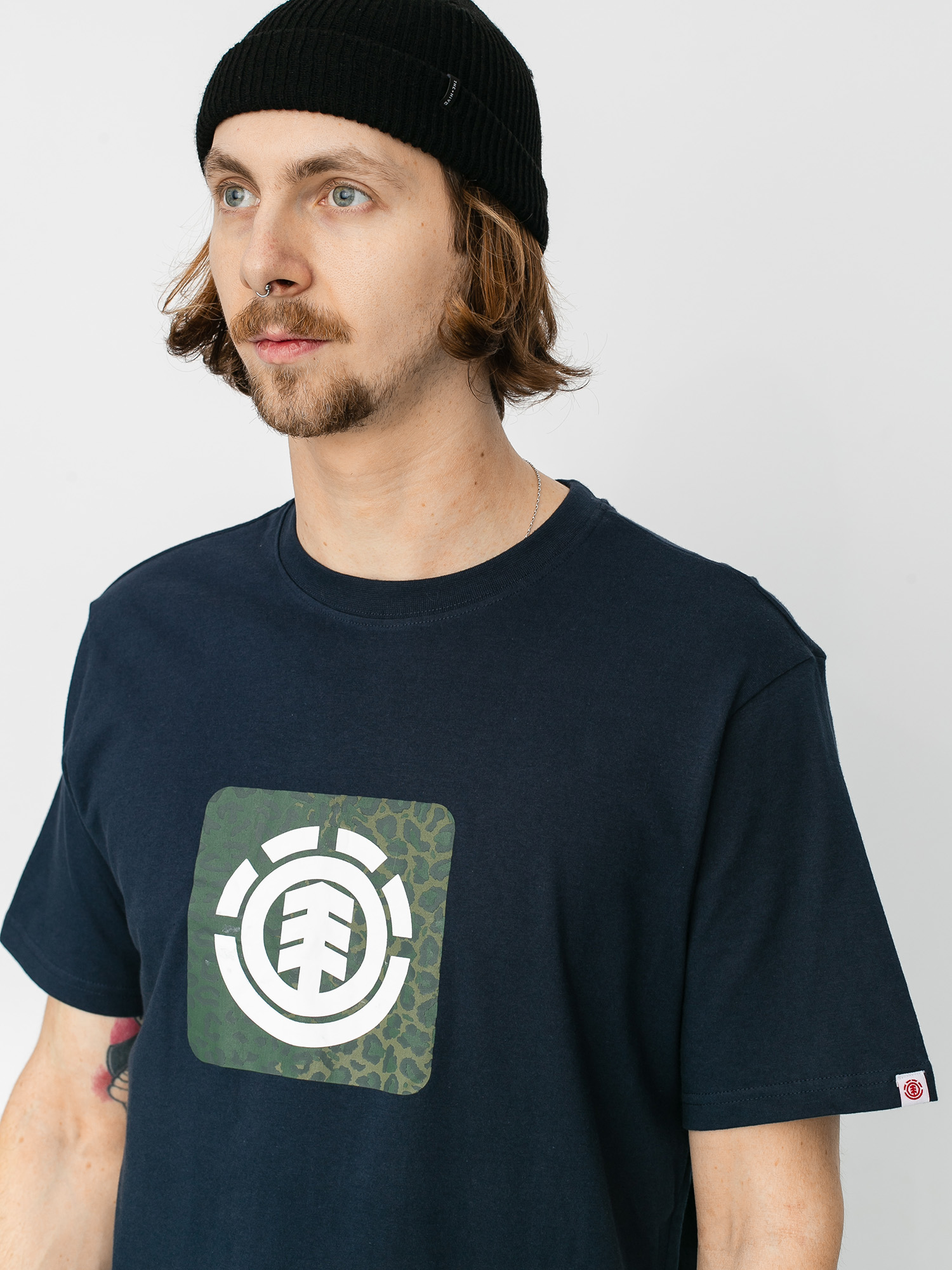 Tričko Element Leopard Block Icon (eclipse navy)