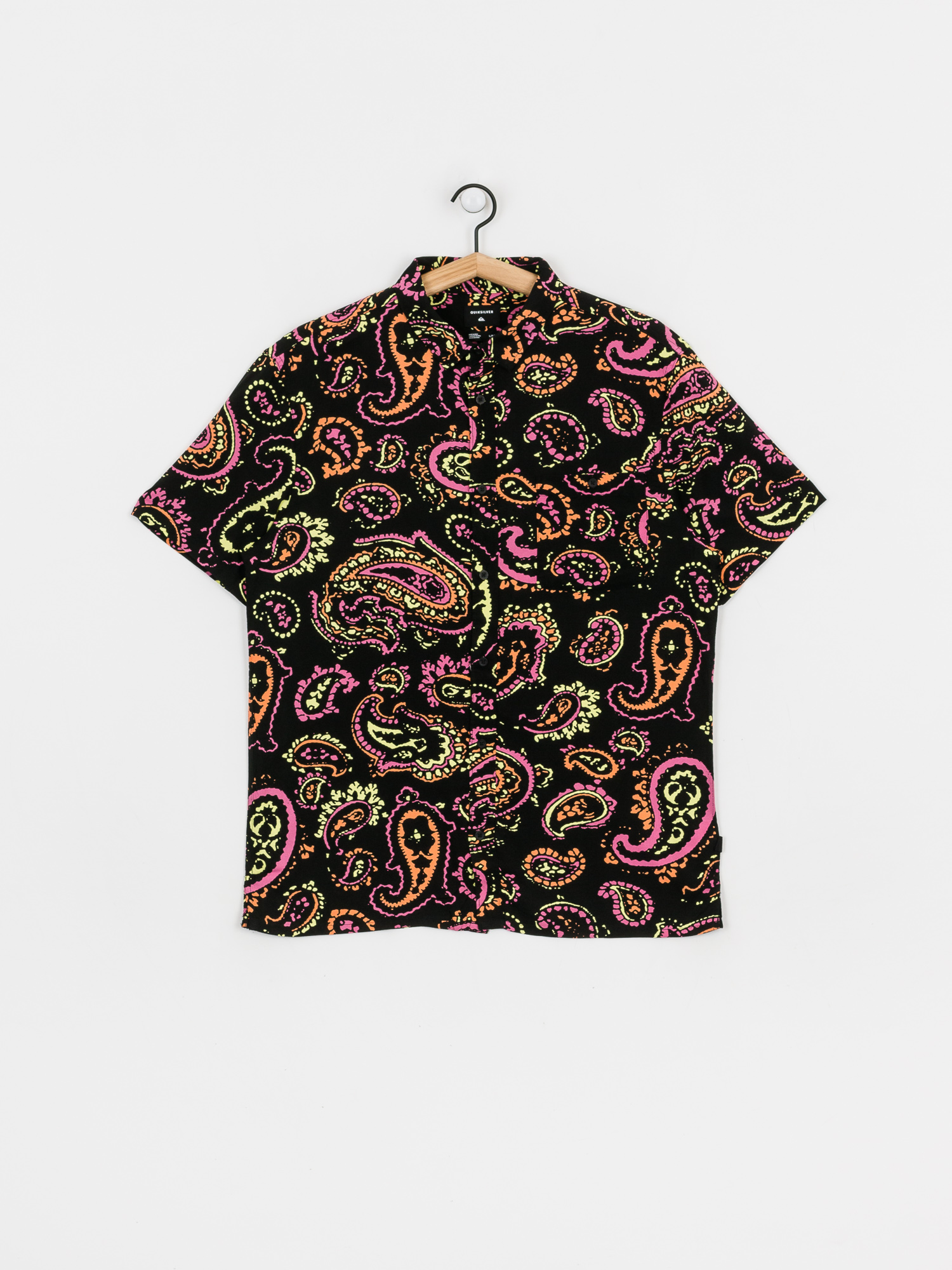 Košile Quiksilver Fluid Geo (black microdose)