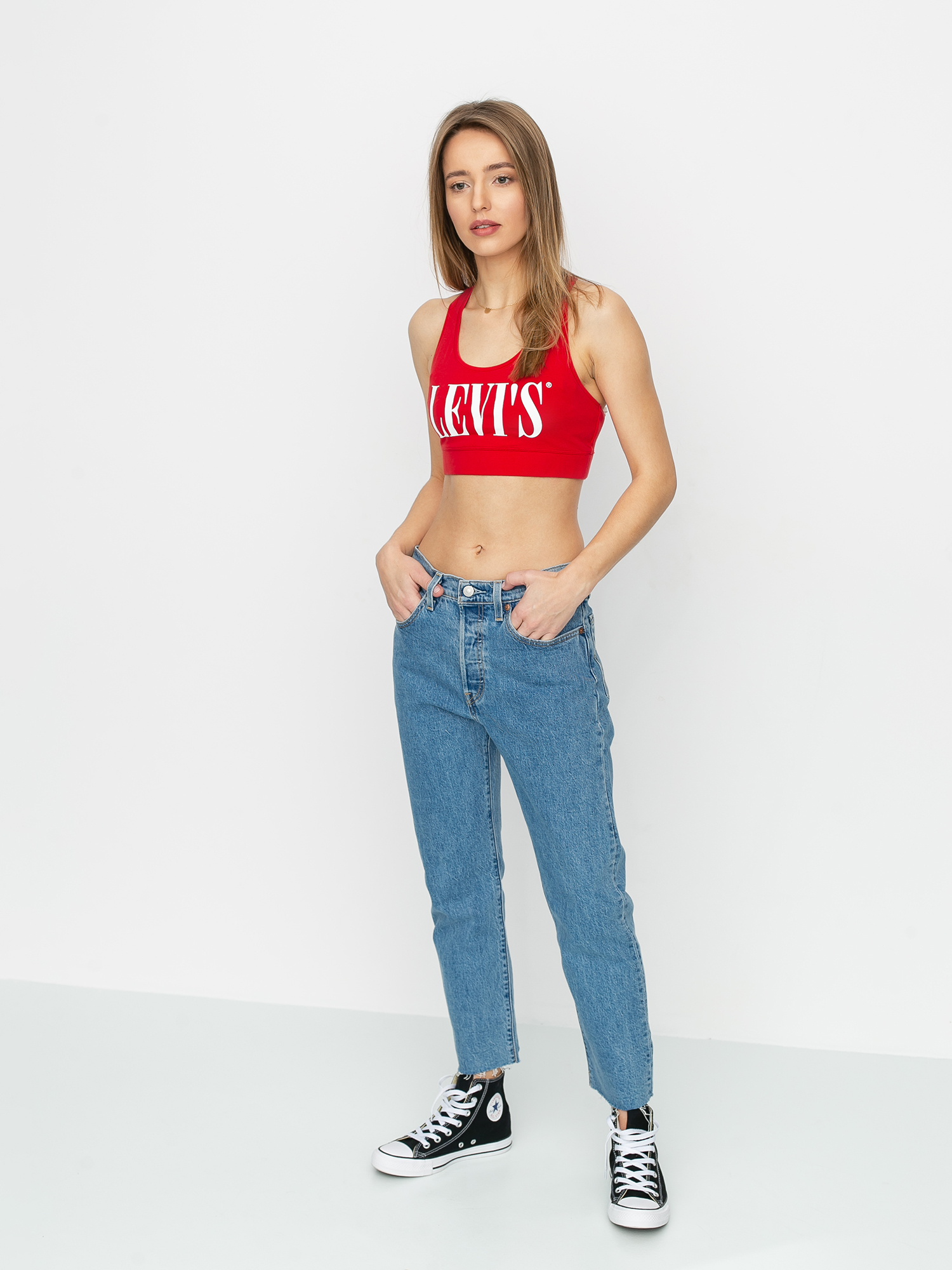 Kalhoty Levi's® 501 Crop Tango Beats Wmn (denim light blue)