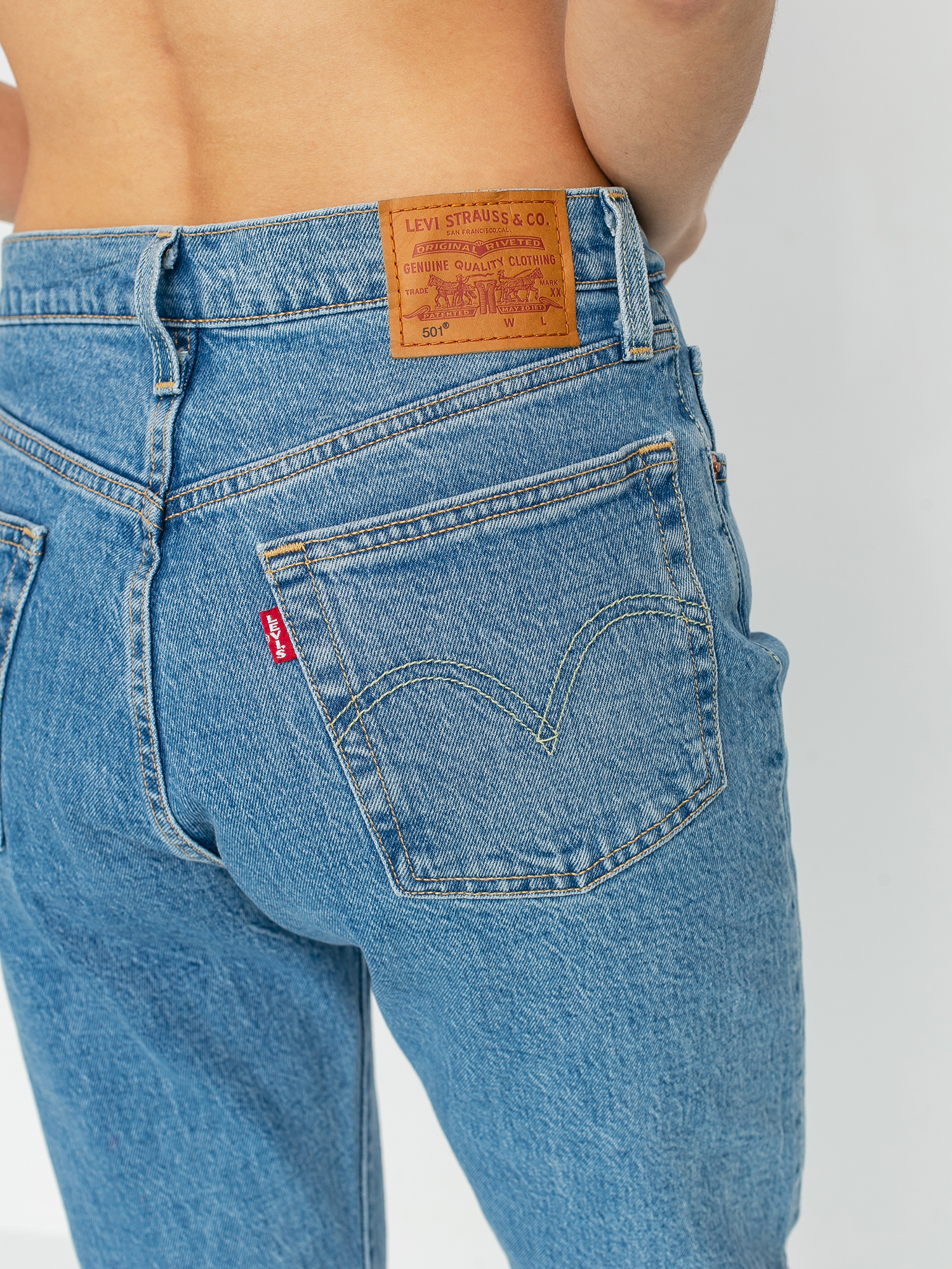Kalhoty Levi's® 501 Crop Tango Beats Wmn (denim light blue)