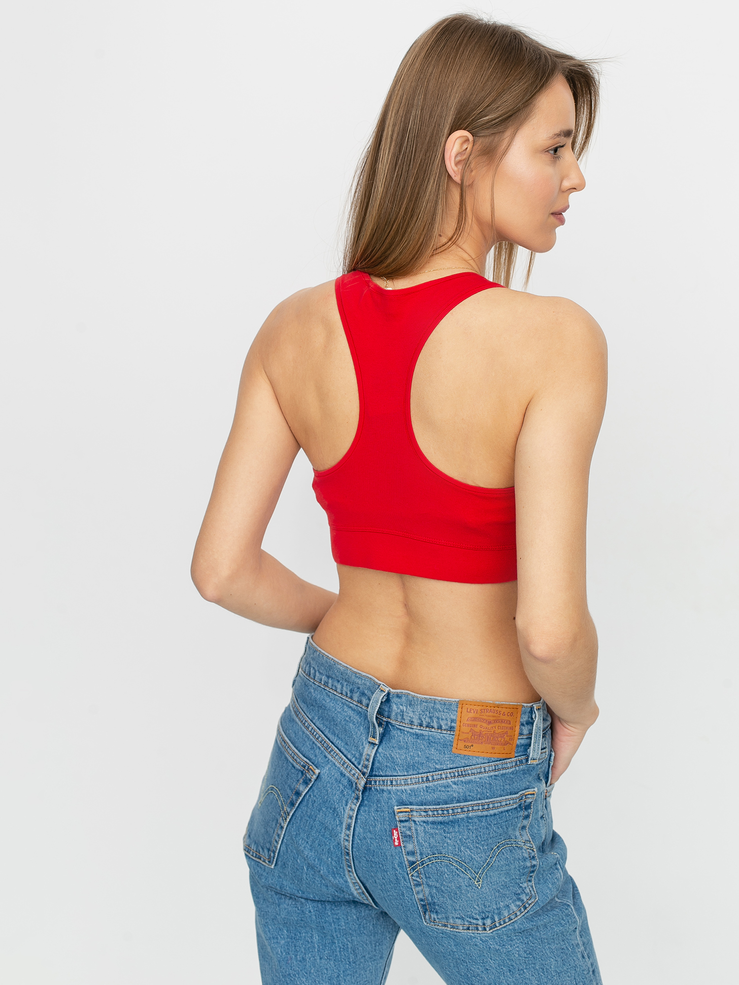 Spodní prádlo Levi's® Logo Sprots Bra Wmn (red)