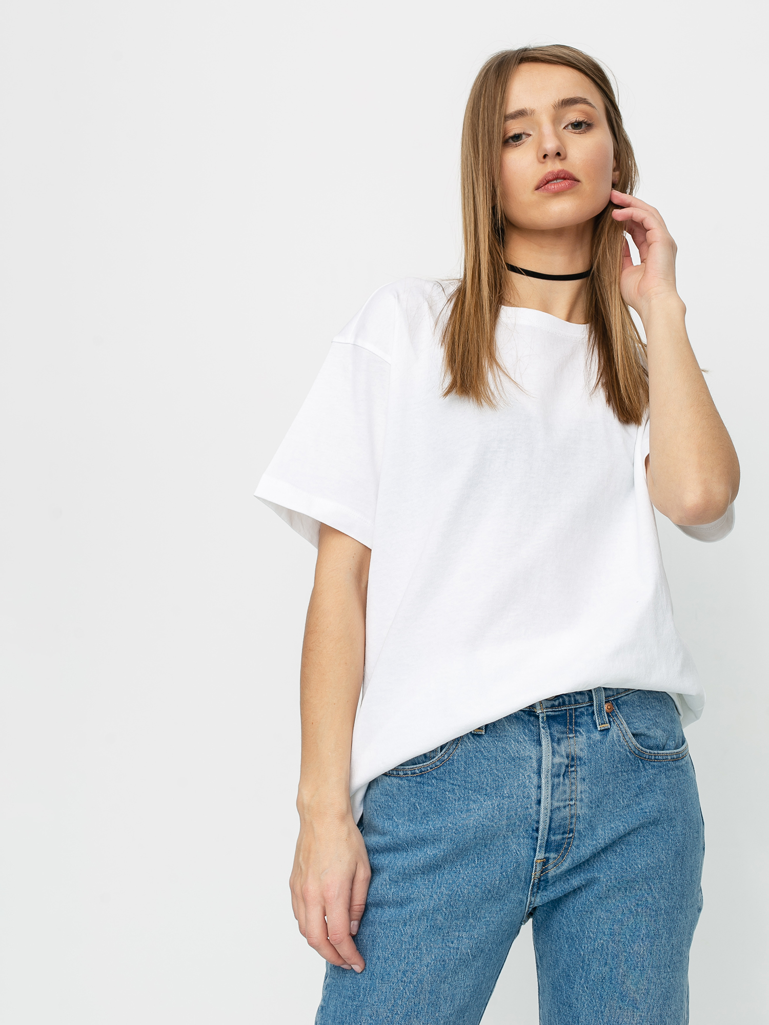 Tričko Champion Premium Crewneck 112732 Wmn (wht)