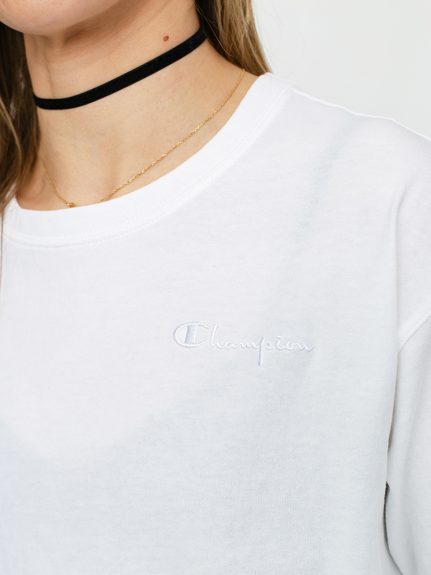 Tričko Champion Premium Crewneck 112732 Wmn (wht)