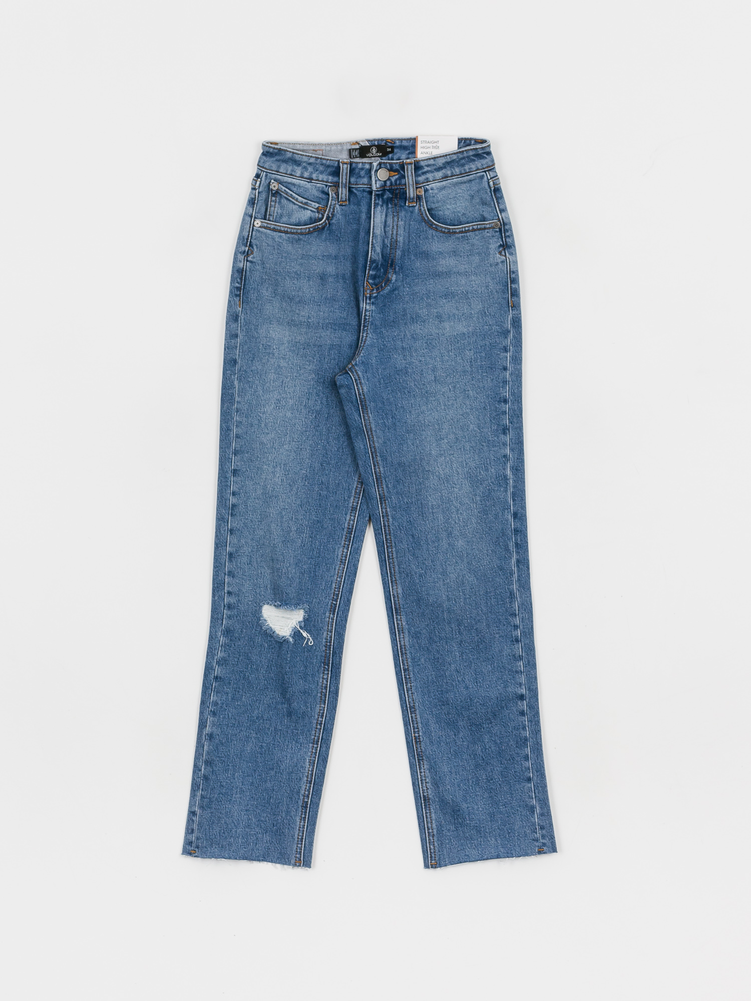 Kalhoty Volcom Stoned Straight Wmn (standard issue blue)