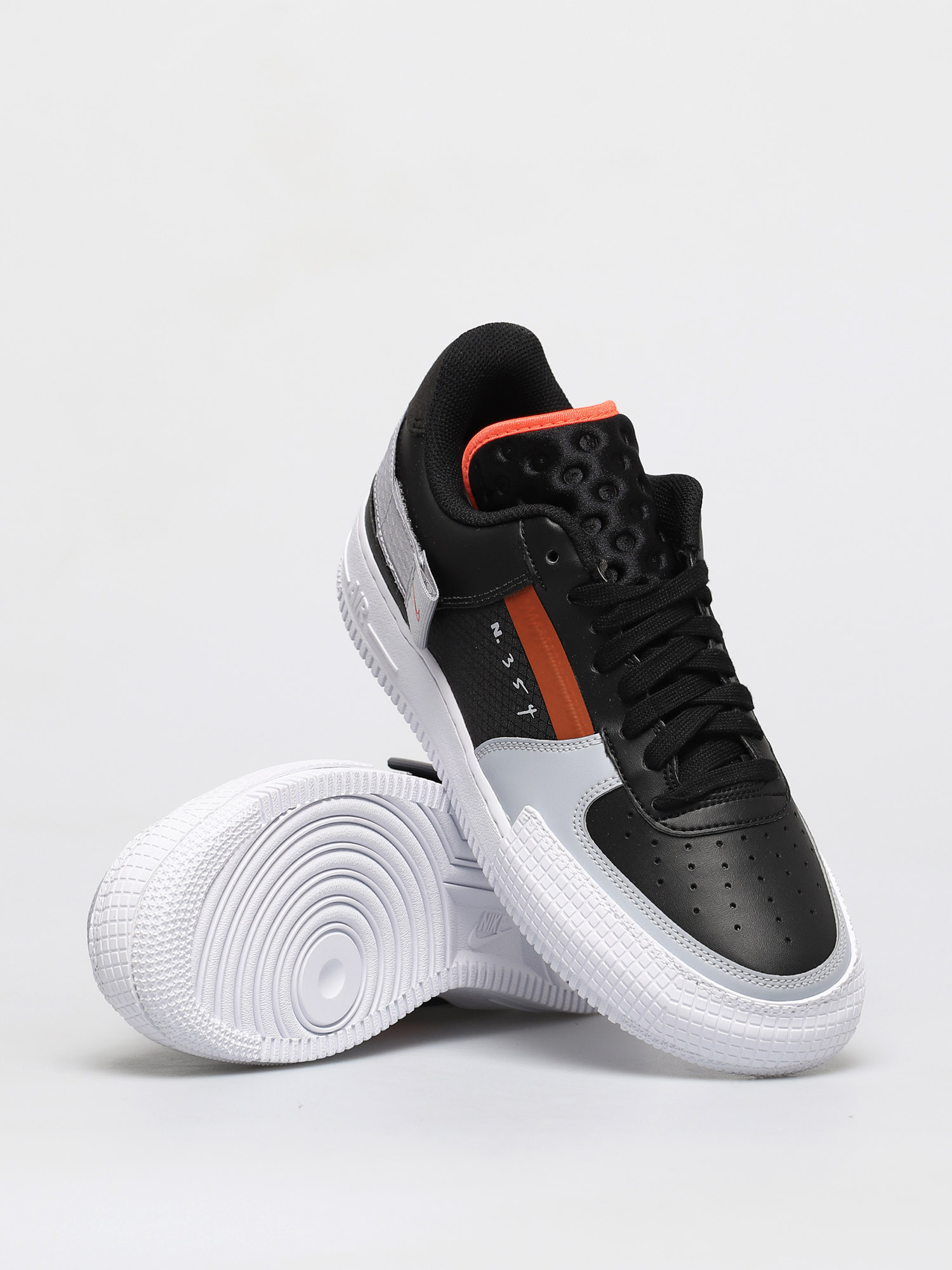 Air force 1 type black hyper crimson store wolf grey white