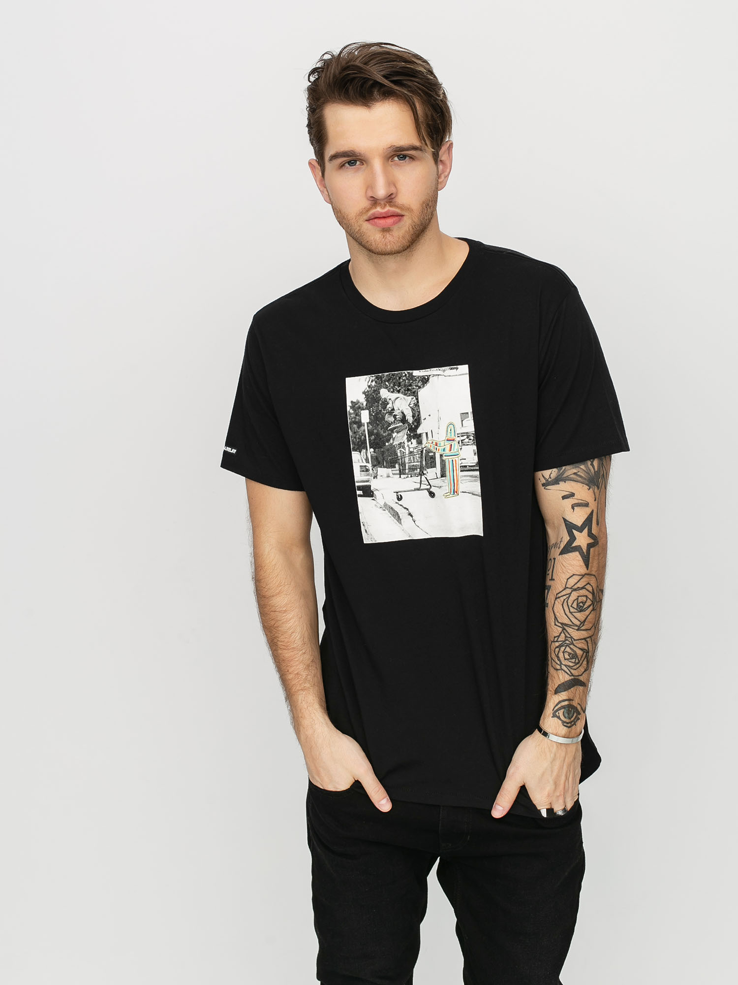 Tričko Brixton Cart (black)