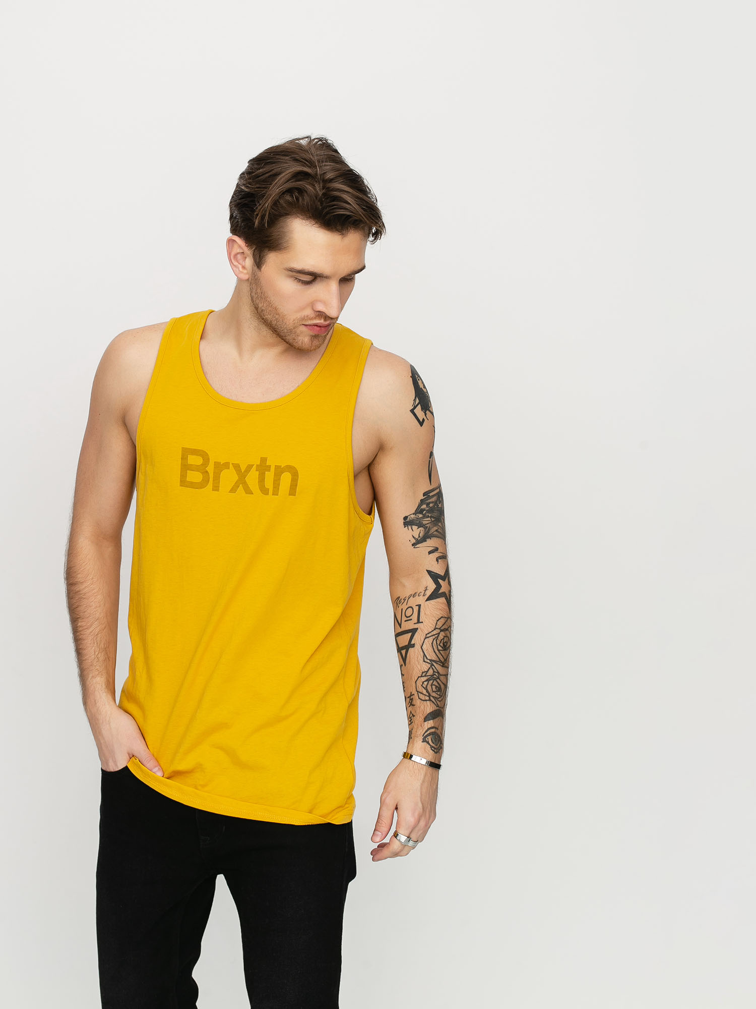 Tričko Brixton Gate (sunset yellow)