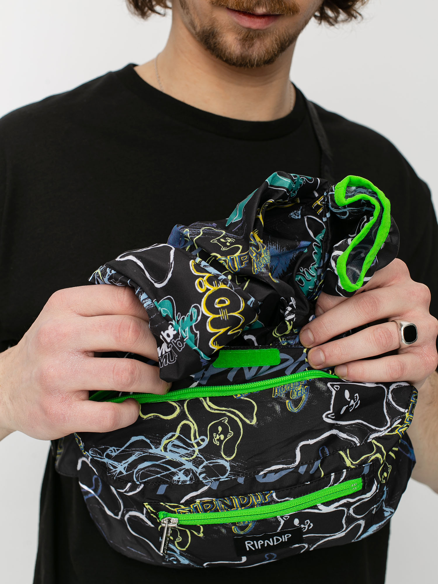 Bunda RipNDip Goalasso Fanorak (black)