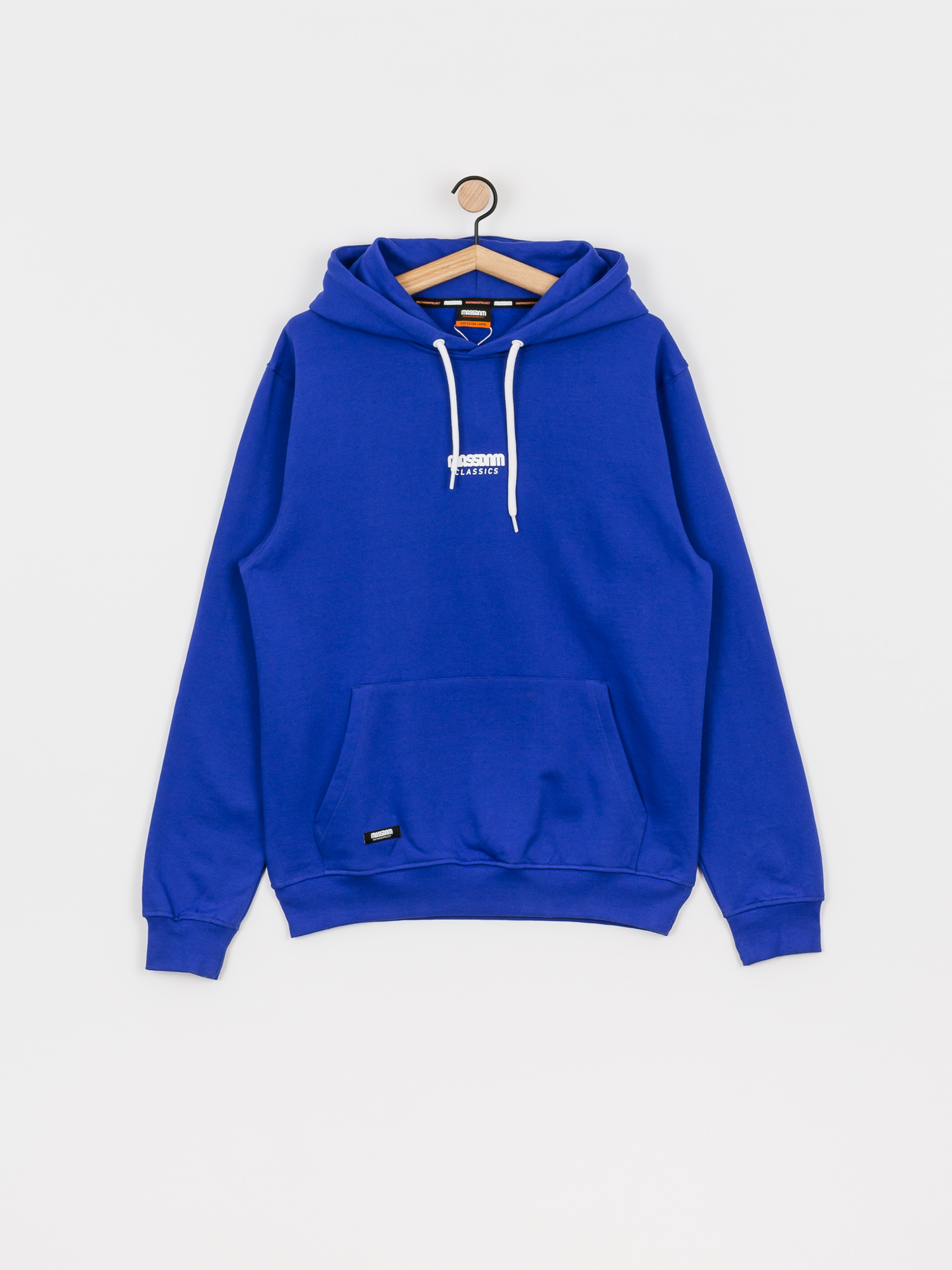 Mikina s kapucí MassDnm Classics Small Logo HD (royal)