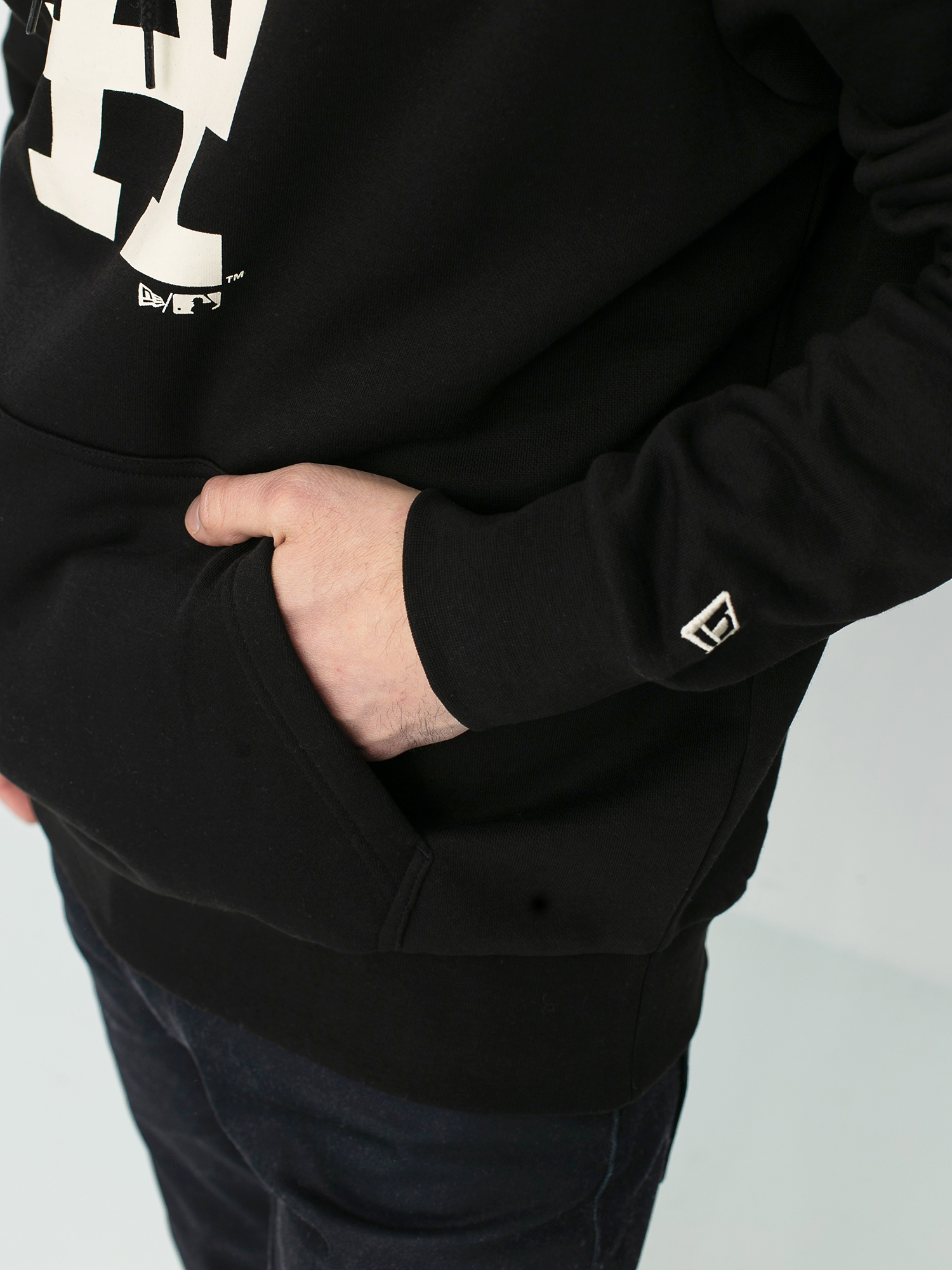 Mikina s kapucí New Era Mlb Seasonal Team Logo Los Angeles Dodgers HD (blkbch)