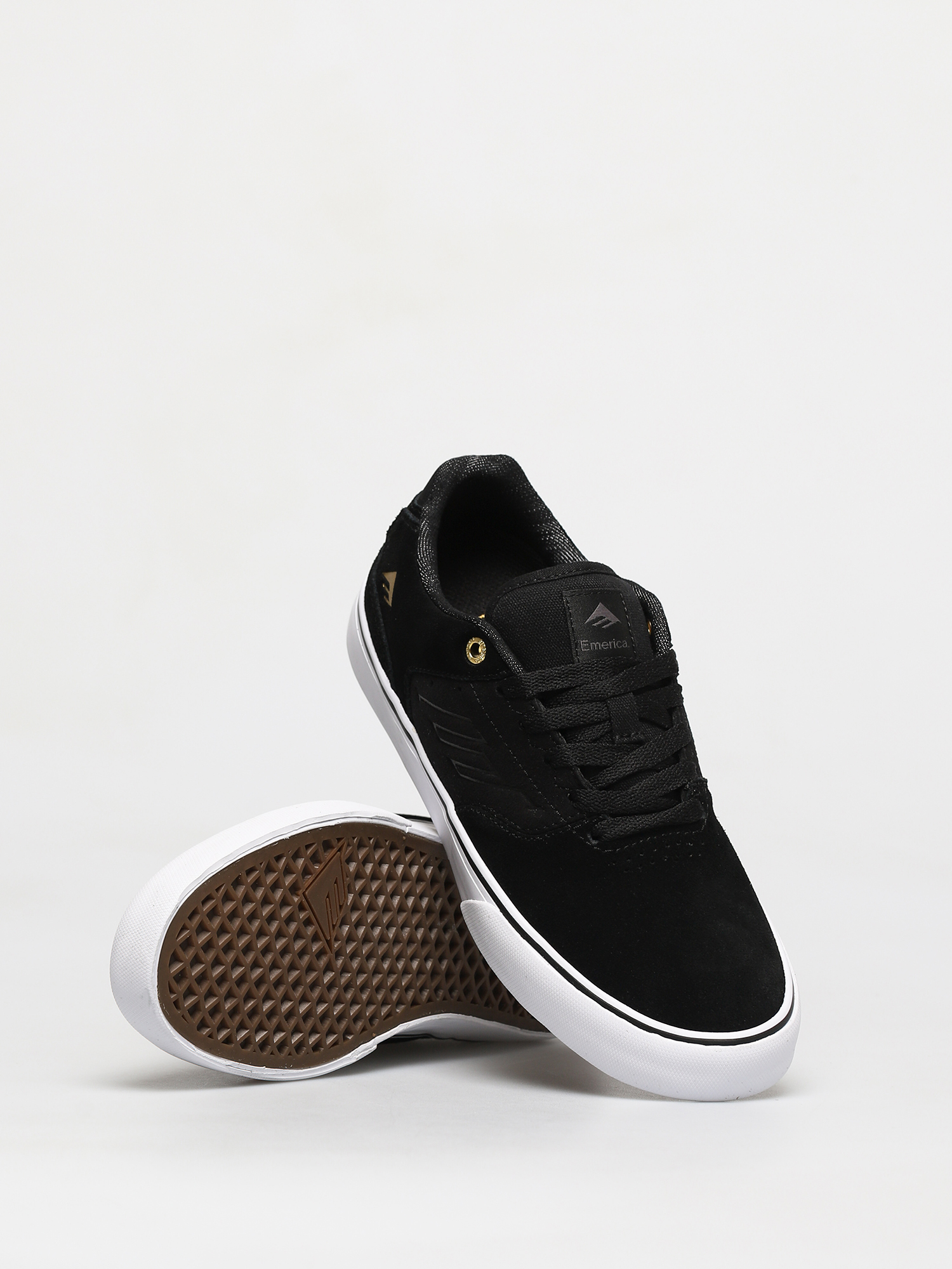 Boty Emerica The Low Vulc (black/gold/white)