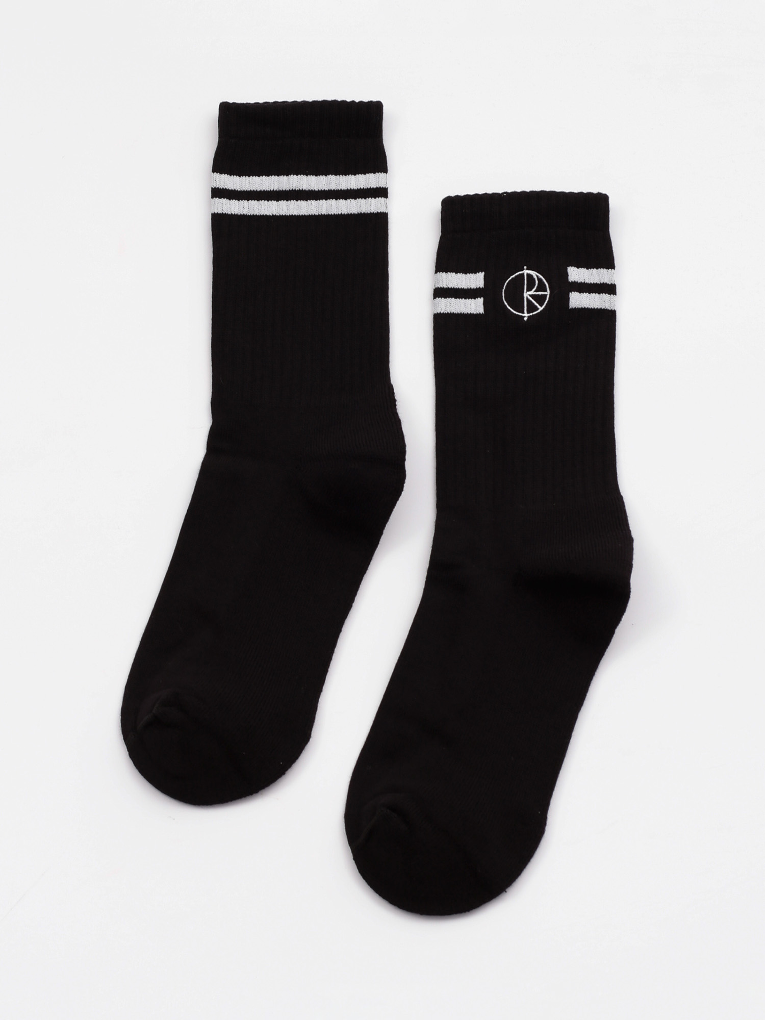 Ponožky Polar Skate Stroke Logo (black whte)