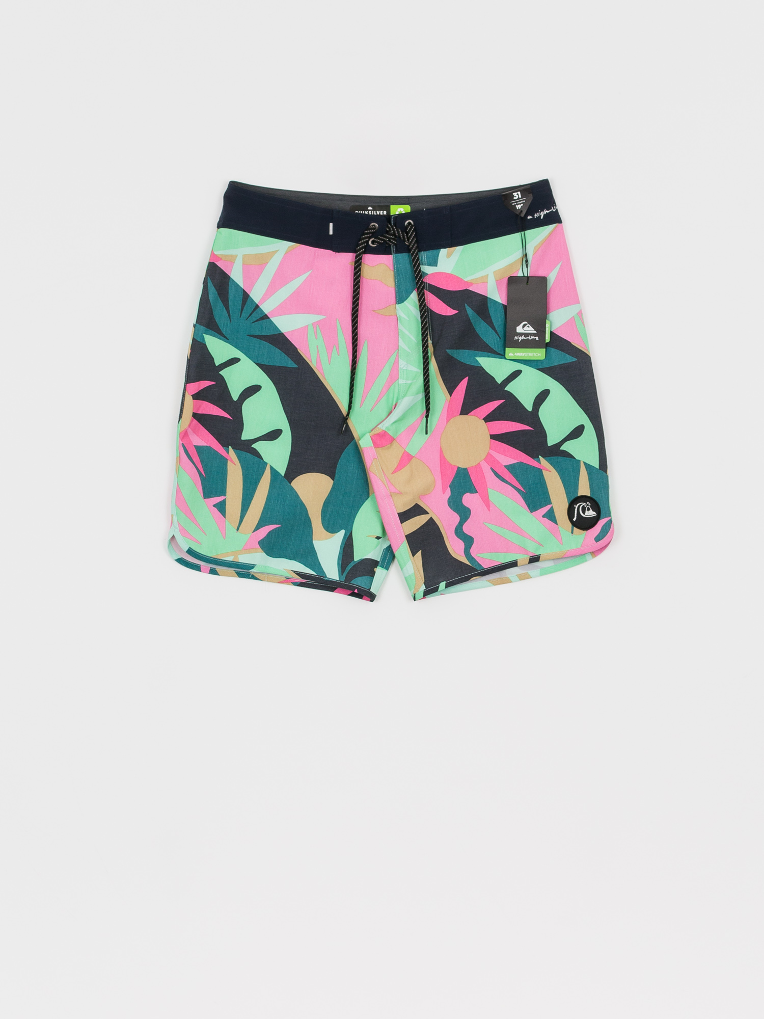 Plážové kraťasy Quiksilver Highline Tropical Flow 19 (beach glass)