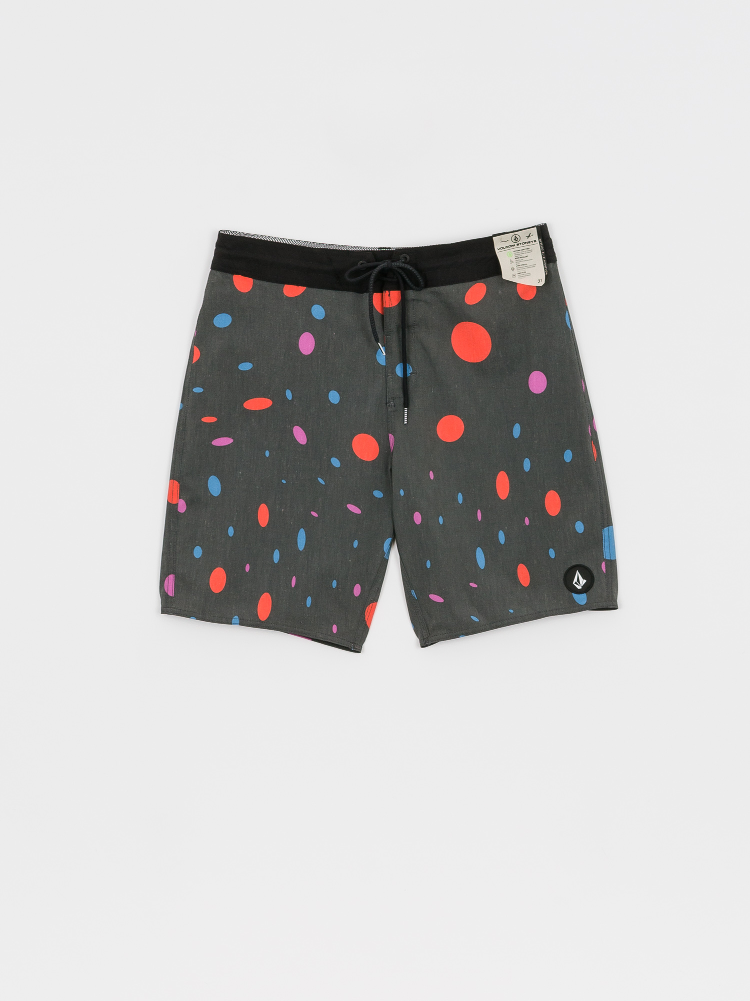 Plážové kraťasy Volcom Pseudo Stoney (black)