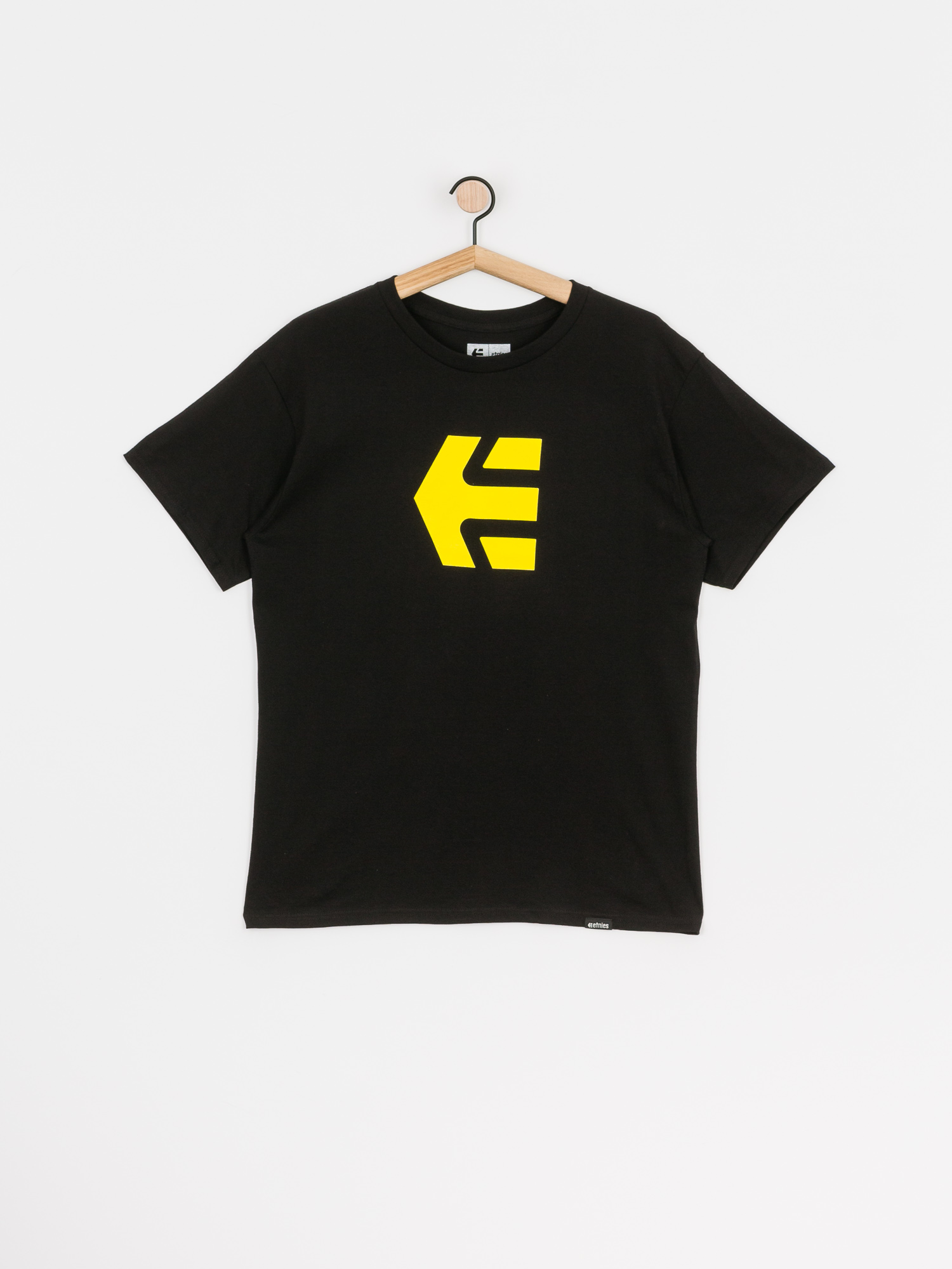 Tričko Etnies Icon (black/yellow)