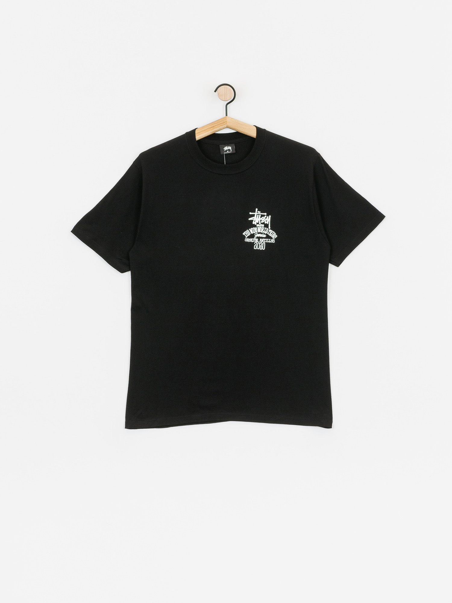 Tričko Stussy Jamaica World Tribe (black)