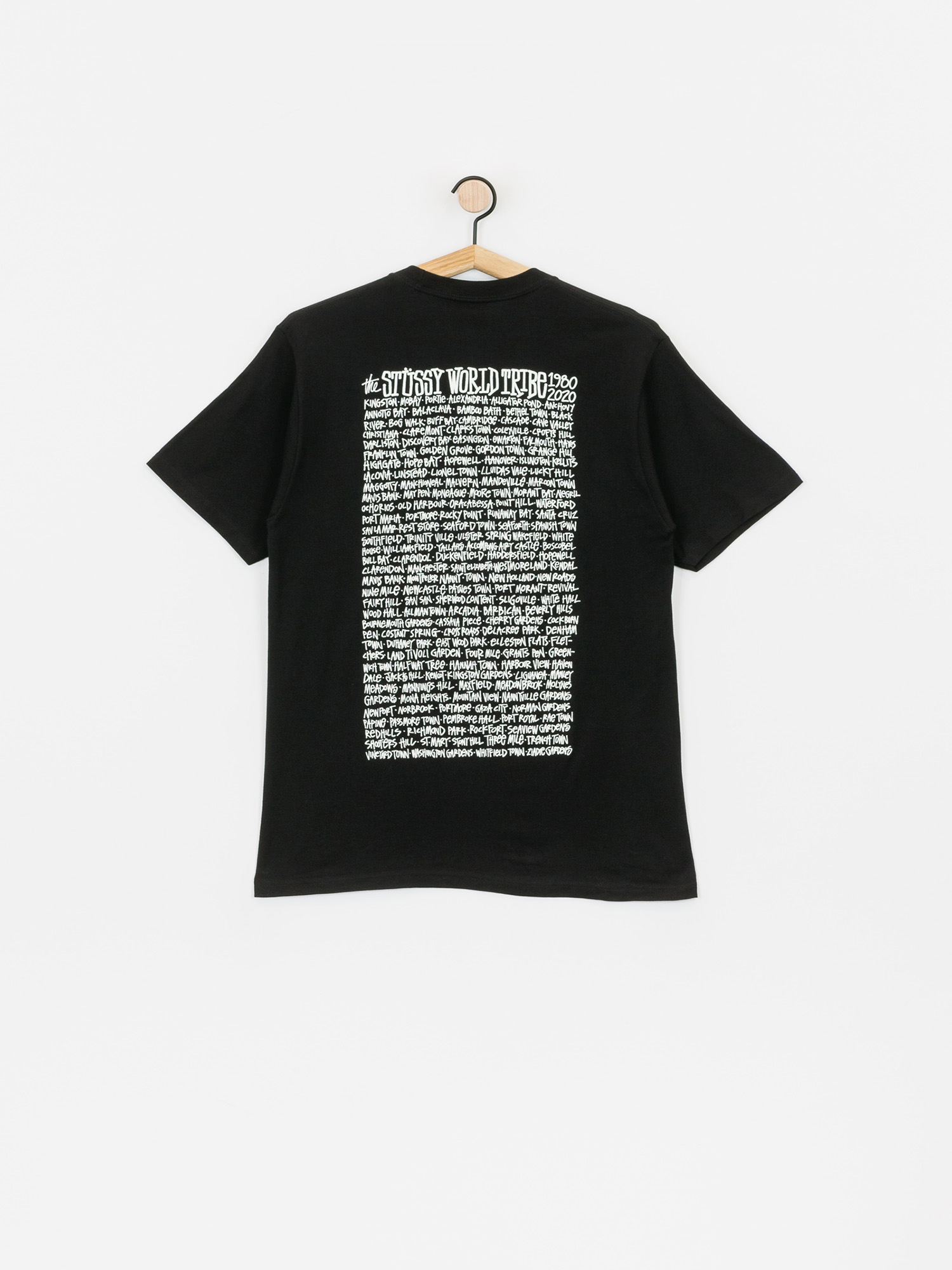 Tričko Stussy Jamaica World Tribe (black)