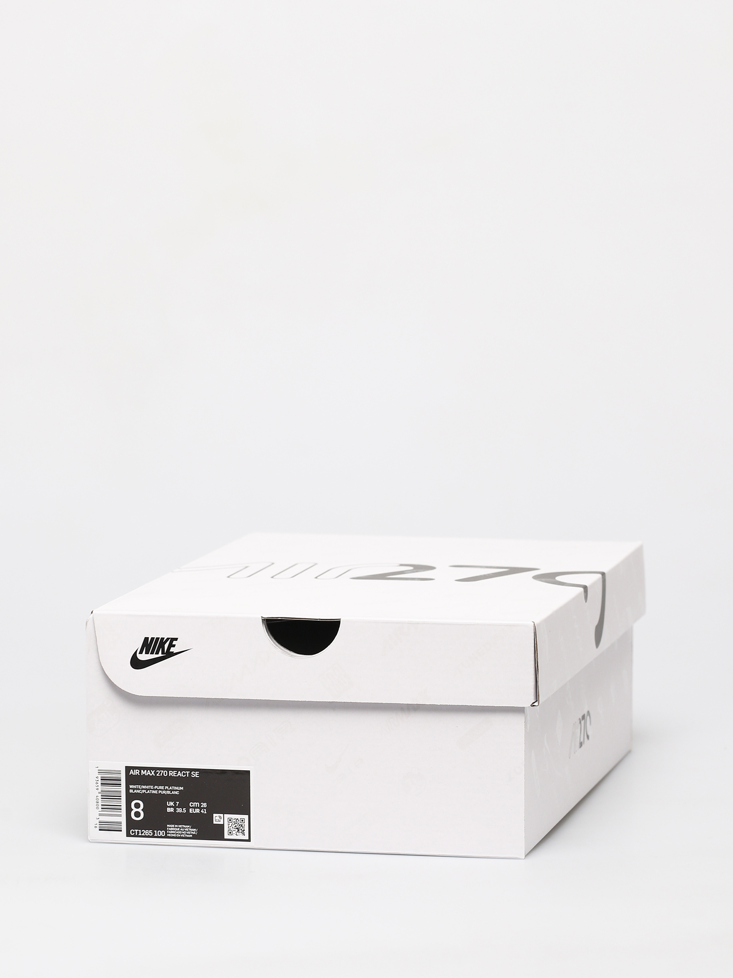 Boty Nike Air Max 270 React Se (white/white pure platinum indigo fog)