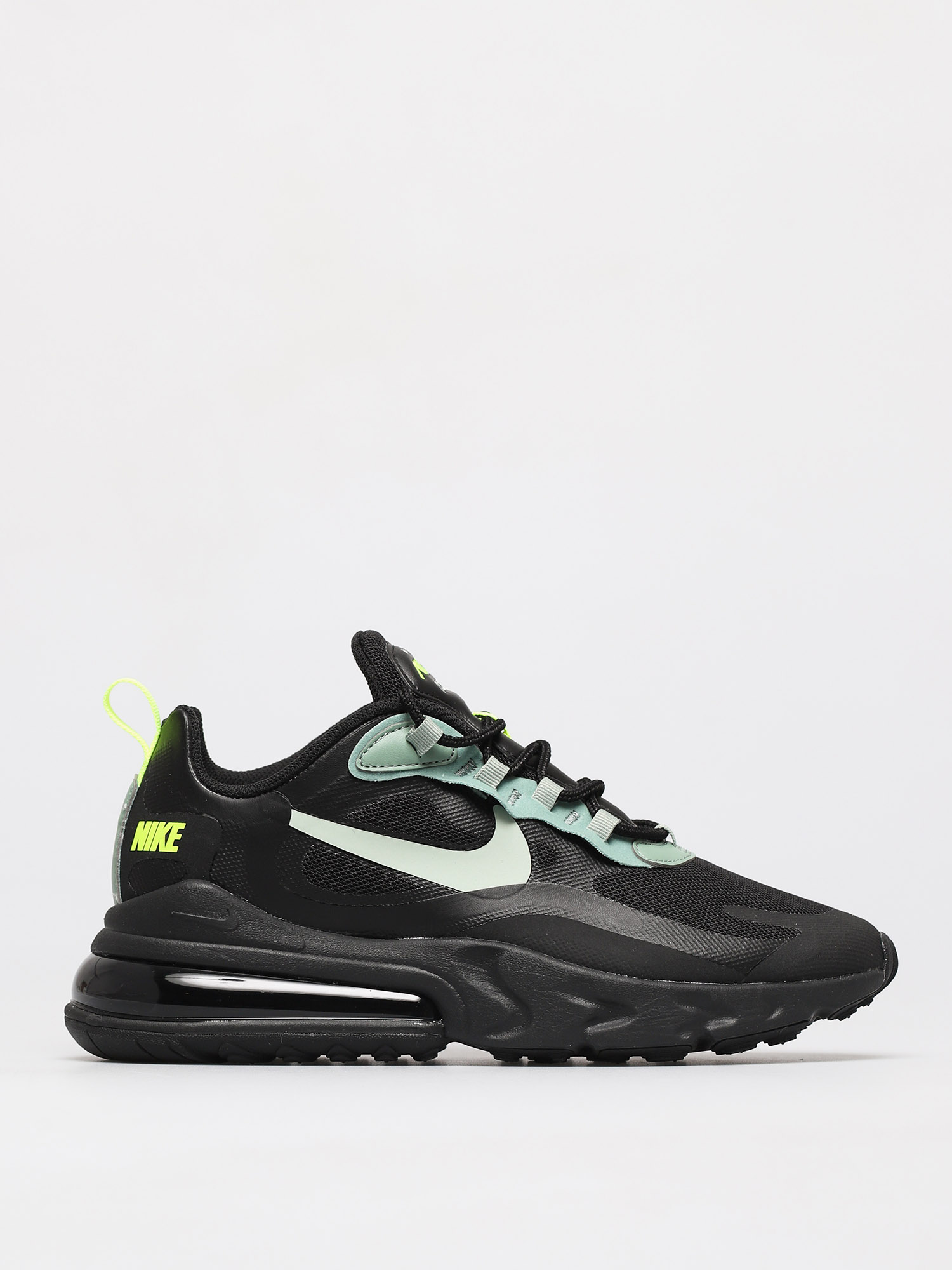 Boty Nike Air Max 270 React (black/pistachio frost silver pine volt)