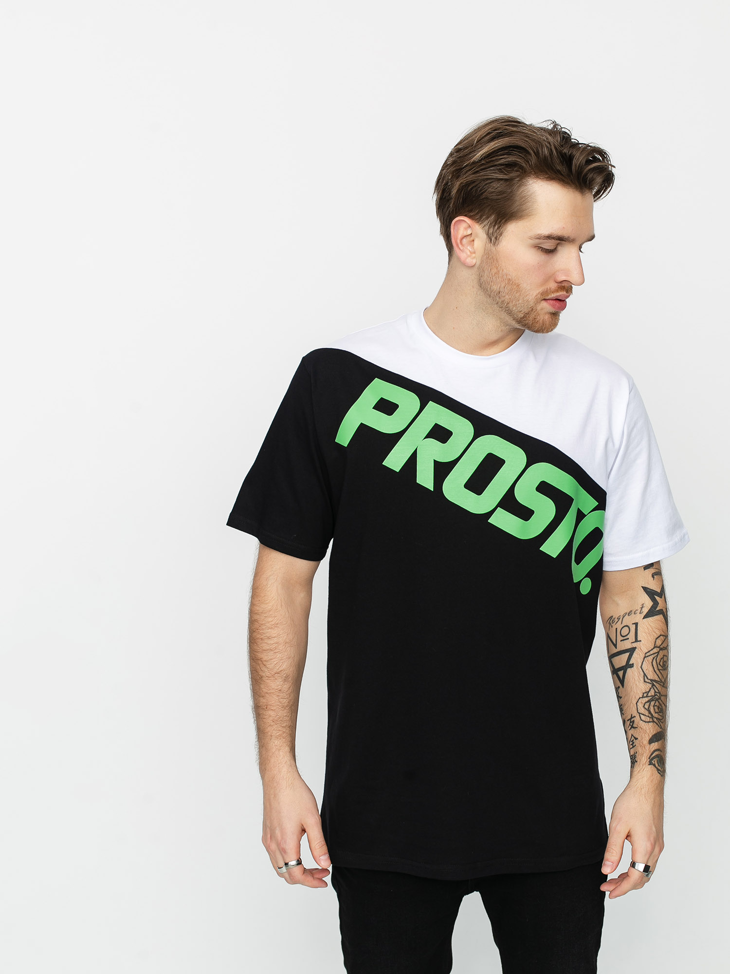 Tričko Prosto Ciah (black/white)