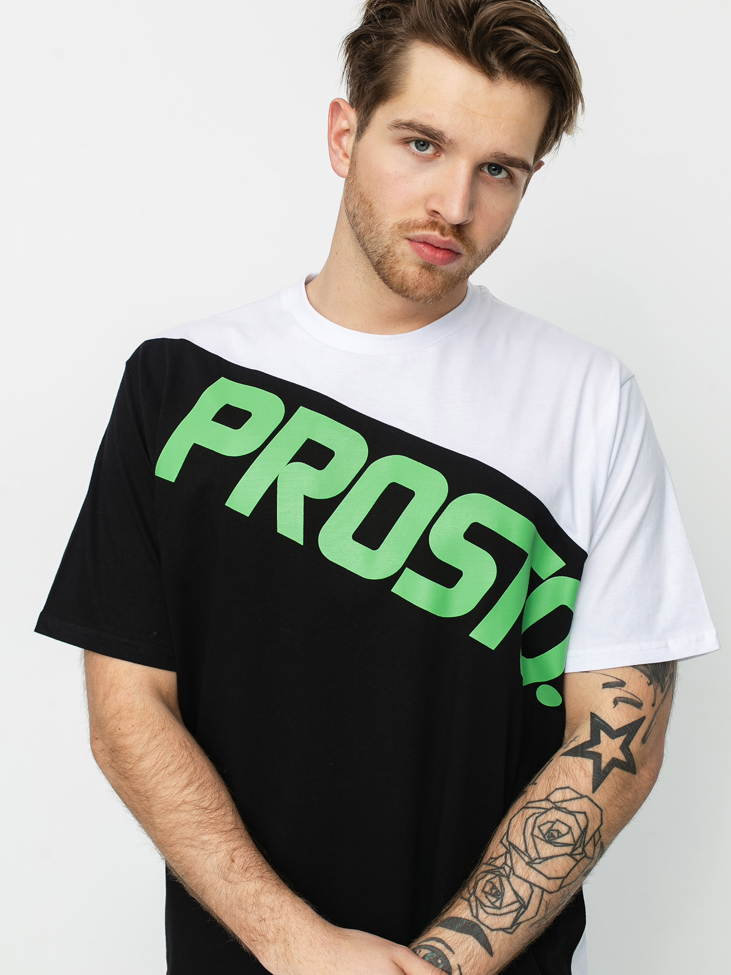 Tričko Prosto Ciah (black/white)