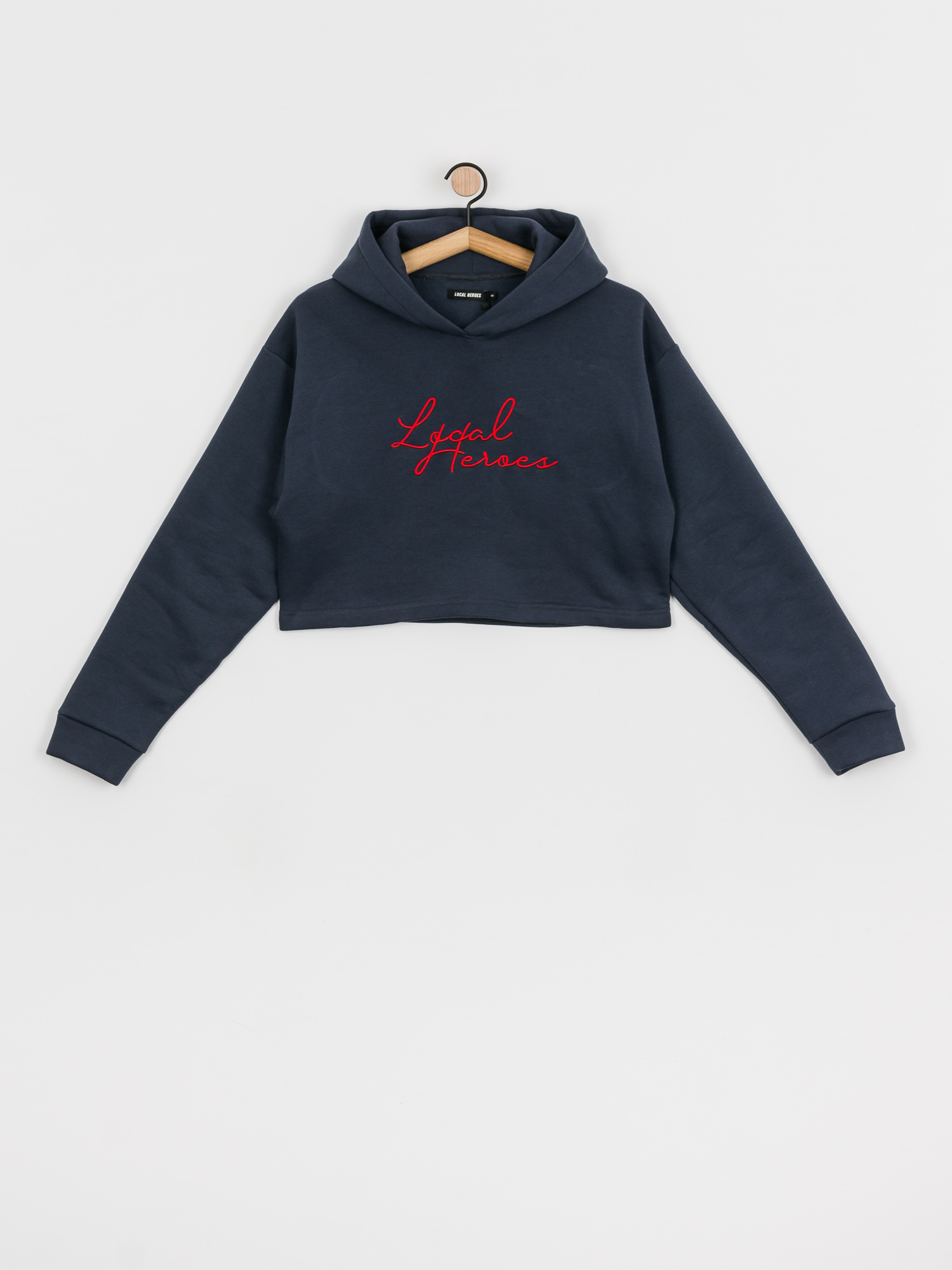 Mikina s kapucí Local Heroes Runway Cropped HD Wmn (navy)