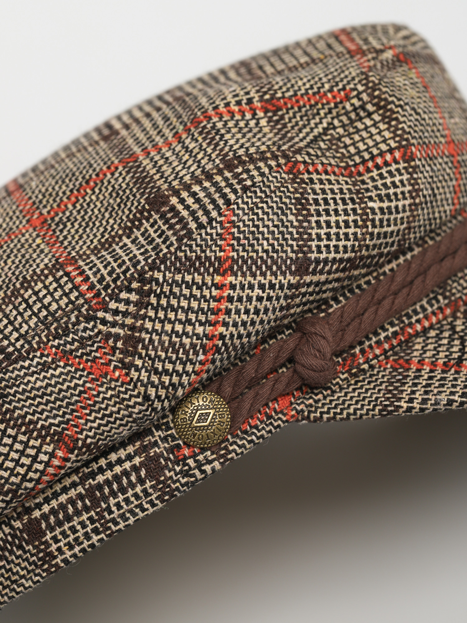 Klobouk s kšiltem Brixton Fiddler Cap (dark brown)