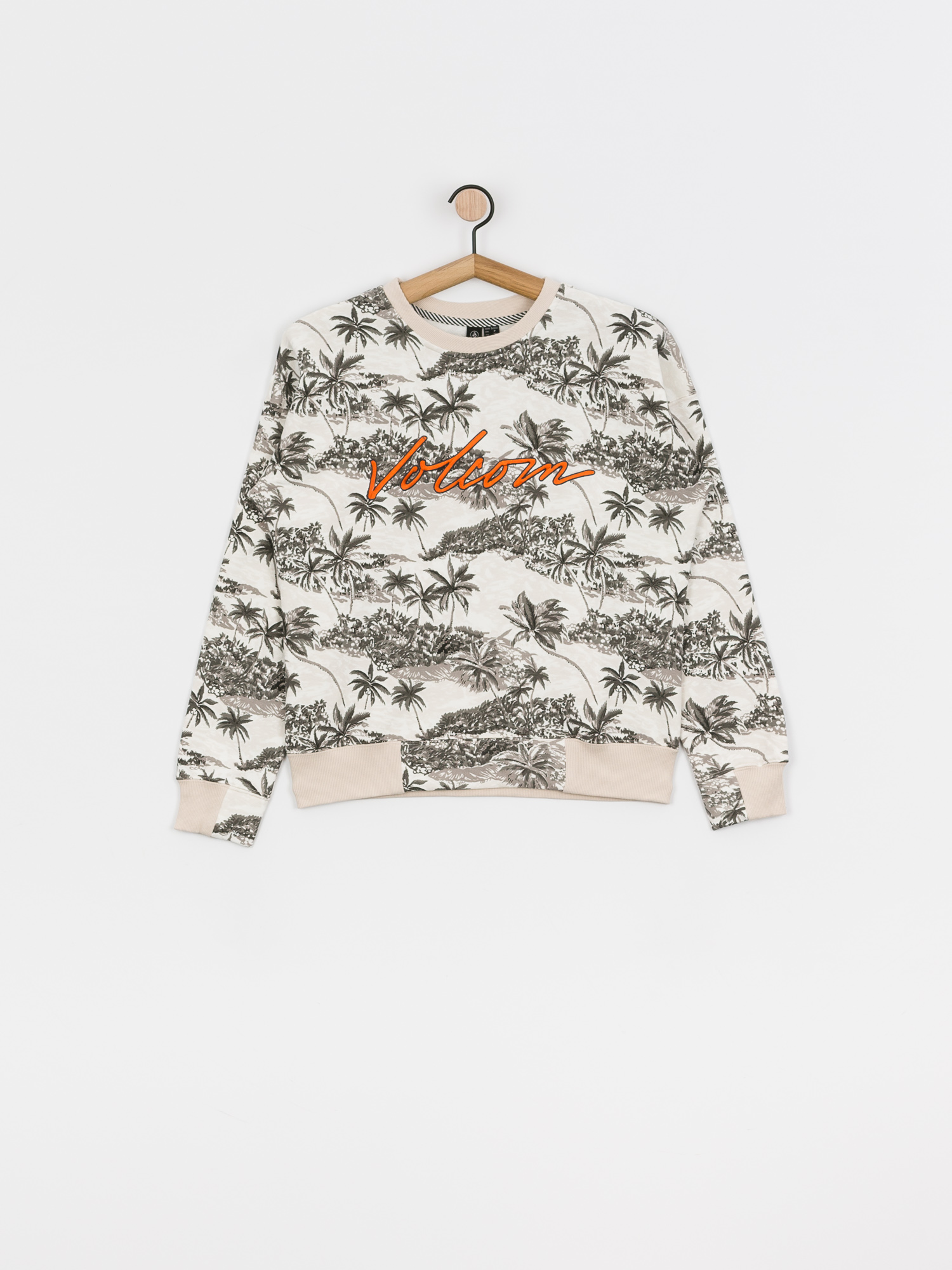 Mikina Volcom Allooover Crew Wmn (star white)