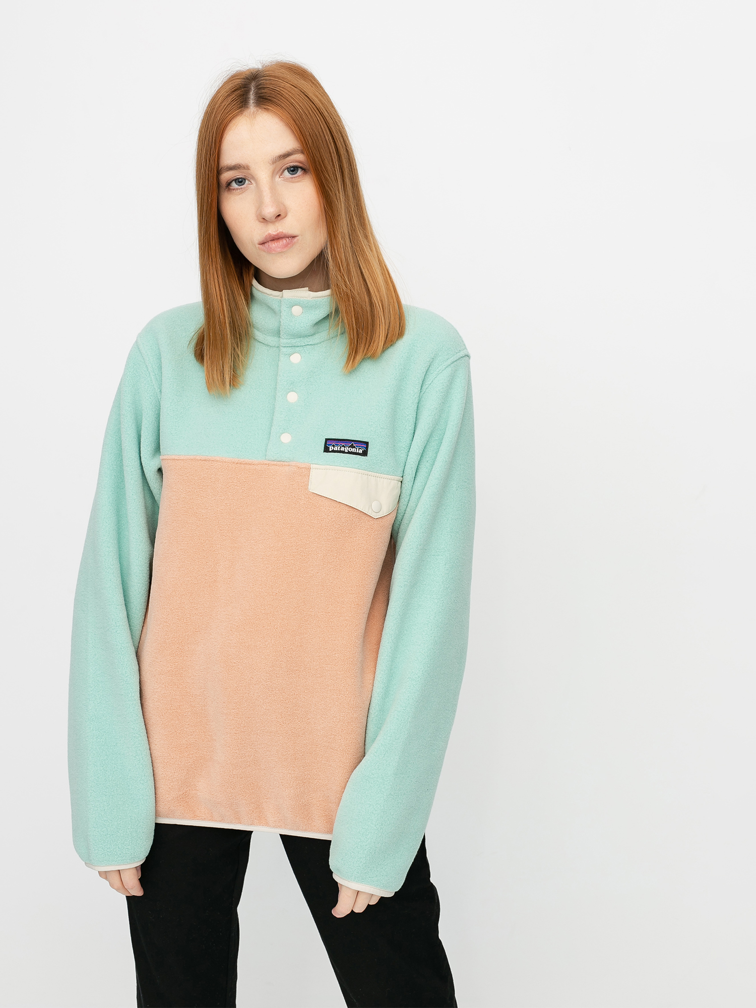 Dámský Fleecová mikina Patagonia Lightweight Synchilla Snap T (scotch pink)