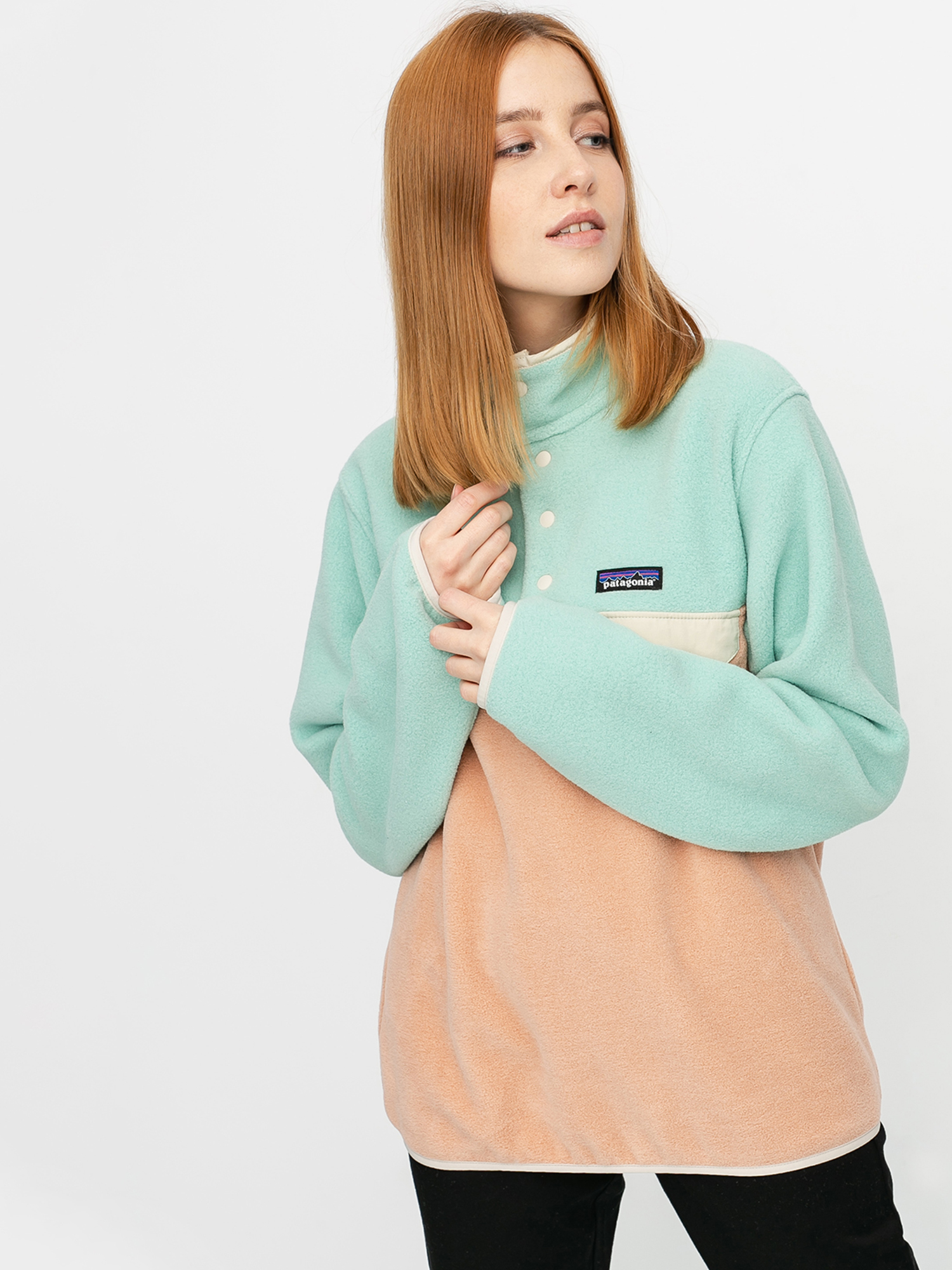 Dámský Fleecová mikina Patagonia Lightweight Synchilla Snap T (scotch pink)