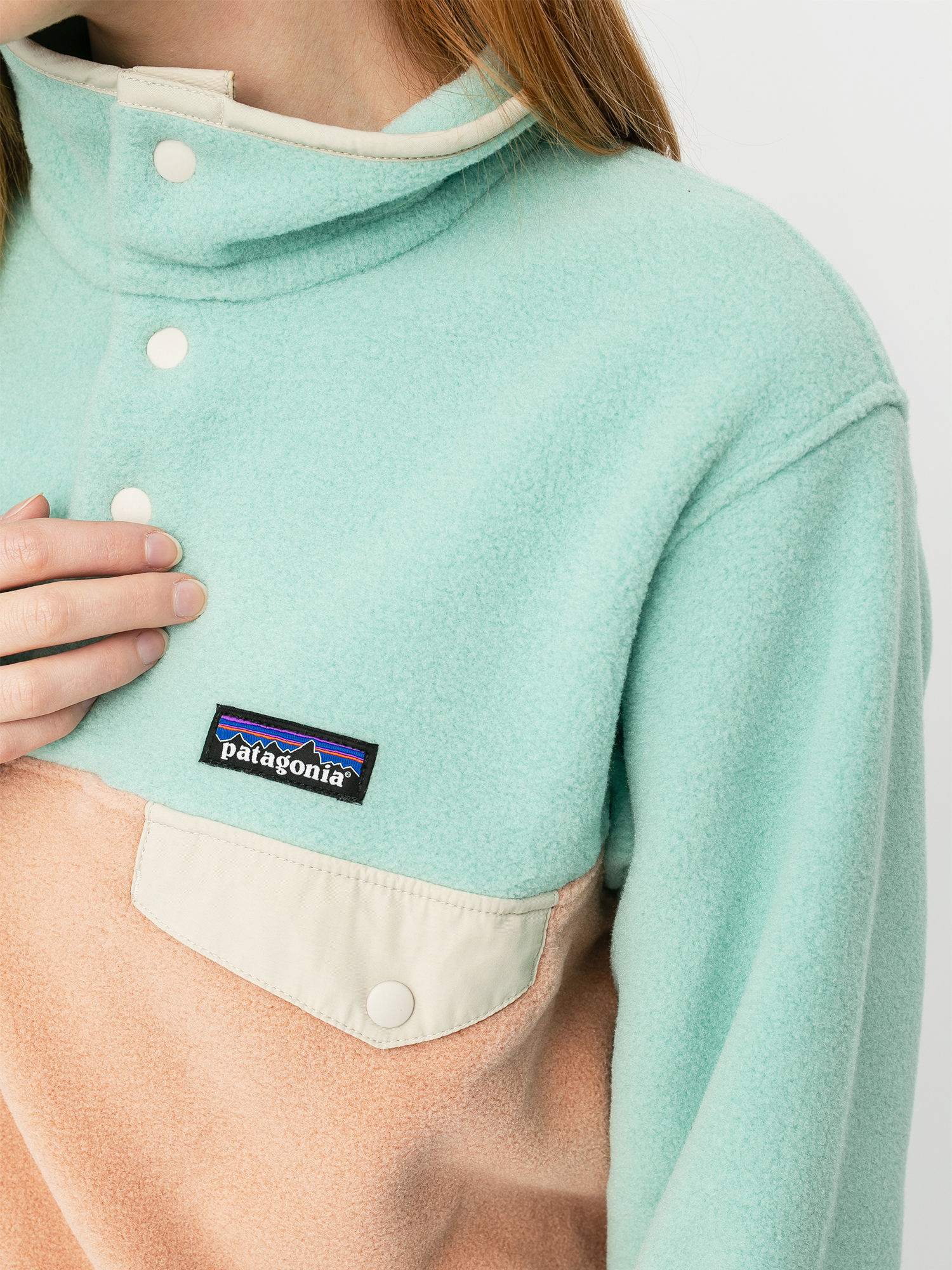 Dámský Fleecová mikina Patagonia Lightweight Synchilla Snap T (scotch pink)