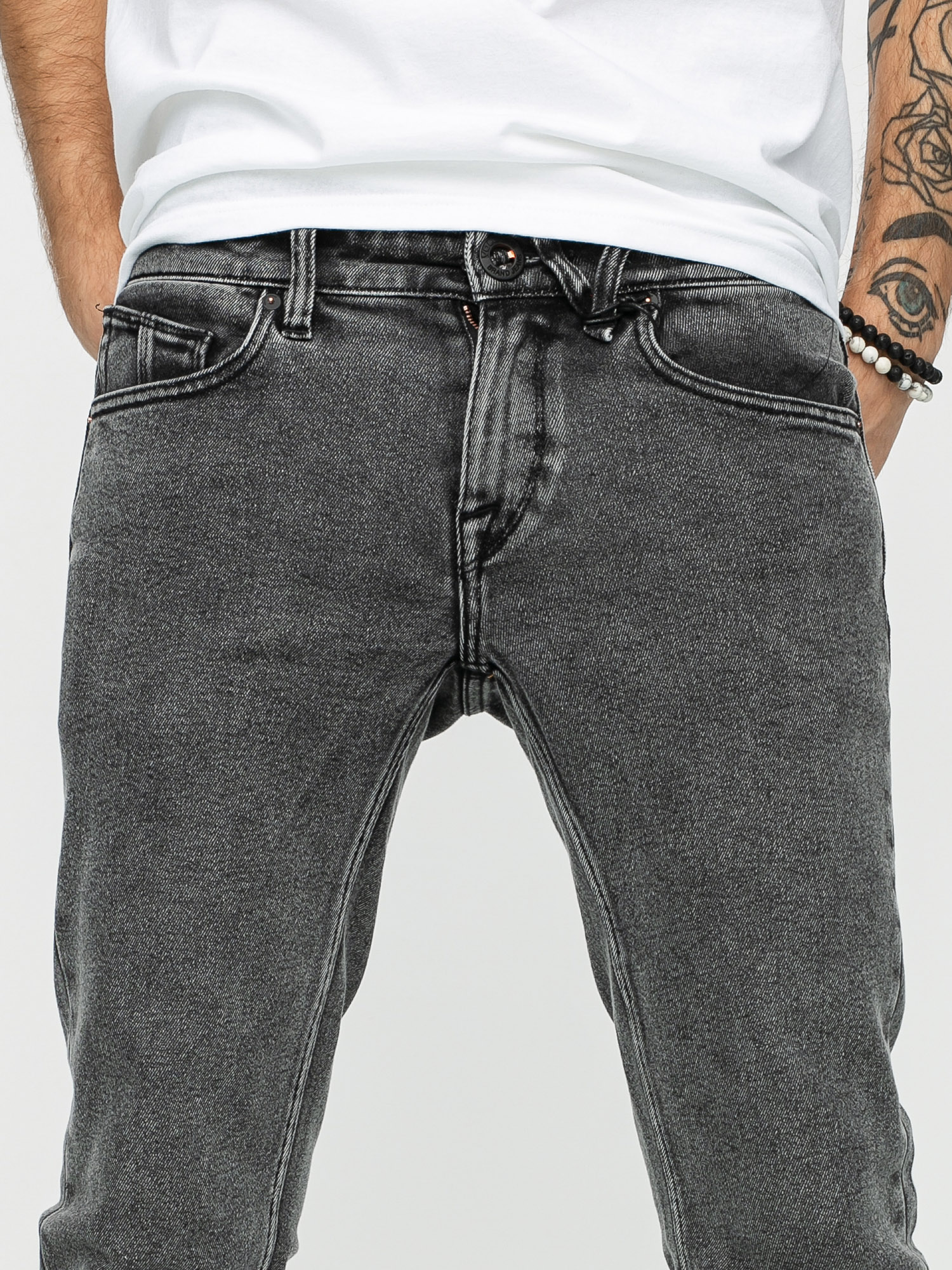 Kalhoty Volcom Vorta Denim (light acid black)